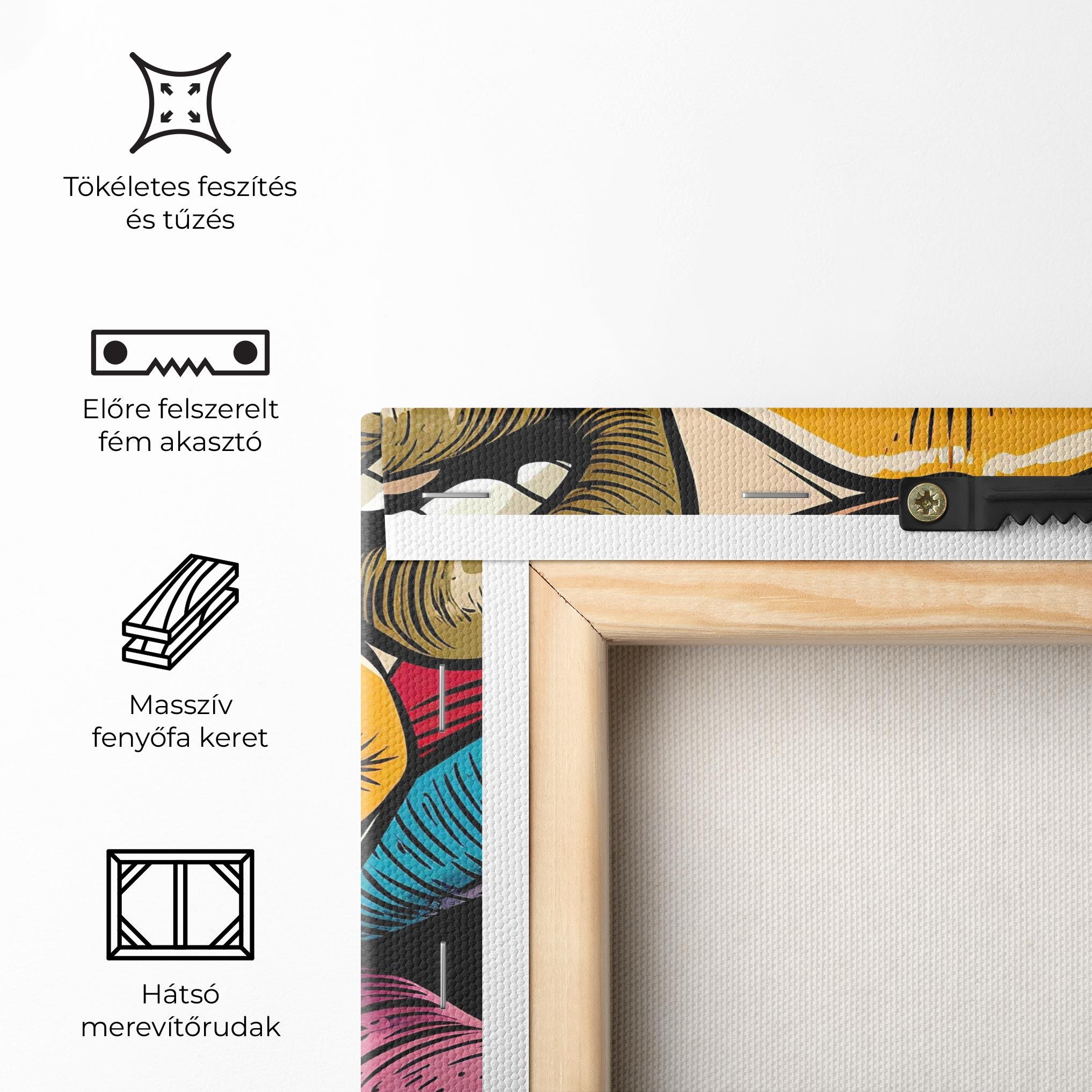 Vászonkép Comic Book Color Lips mockup 5