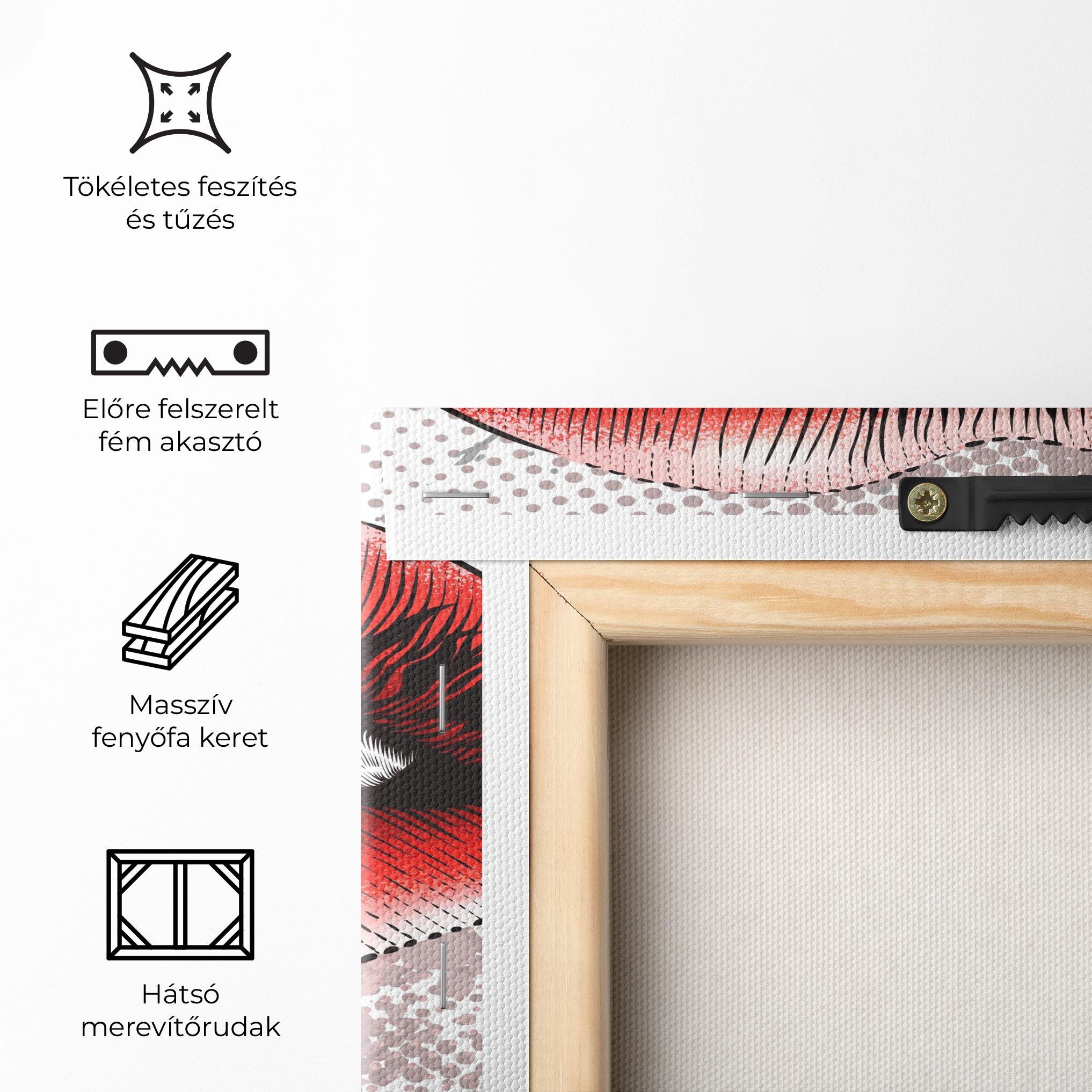 Vászonkép Lips Pop Artistic mockup 5