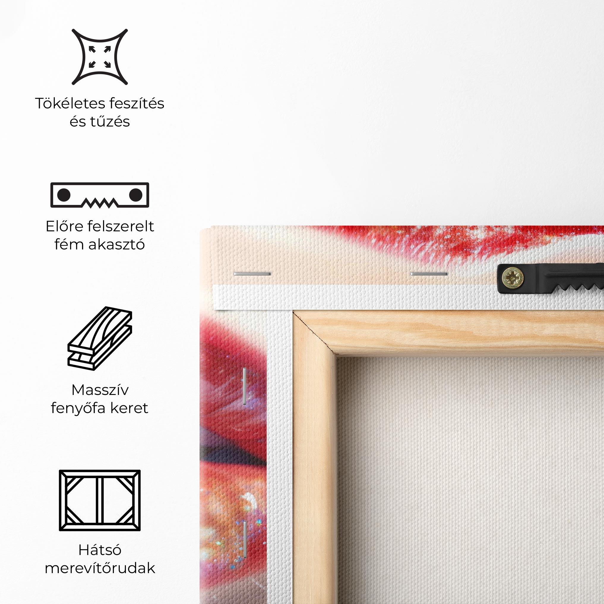 Vászonkép Red Pretty Lips mockup 5