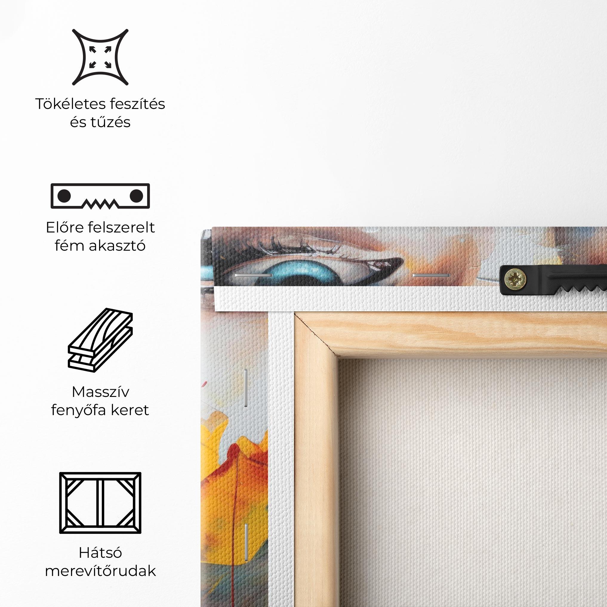 Vászonkép Woman Abstract Lips mockup 5