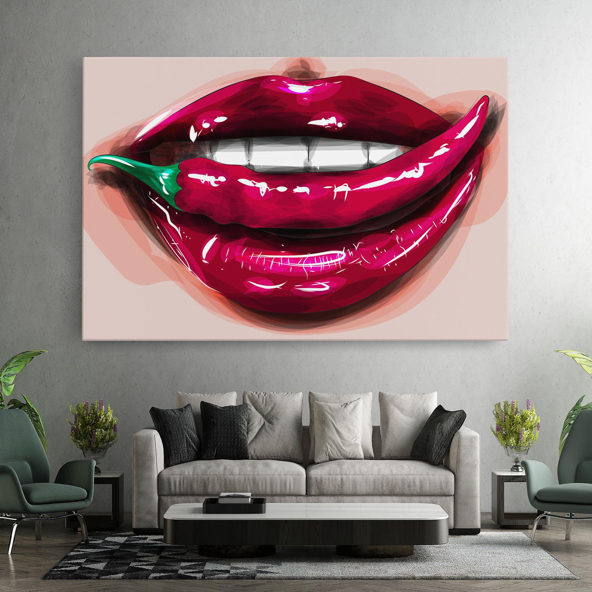 Vászonkép Chilli Lips mockup 7