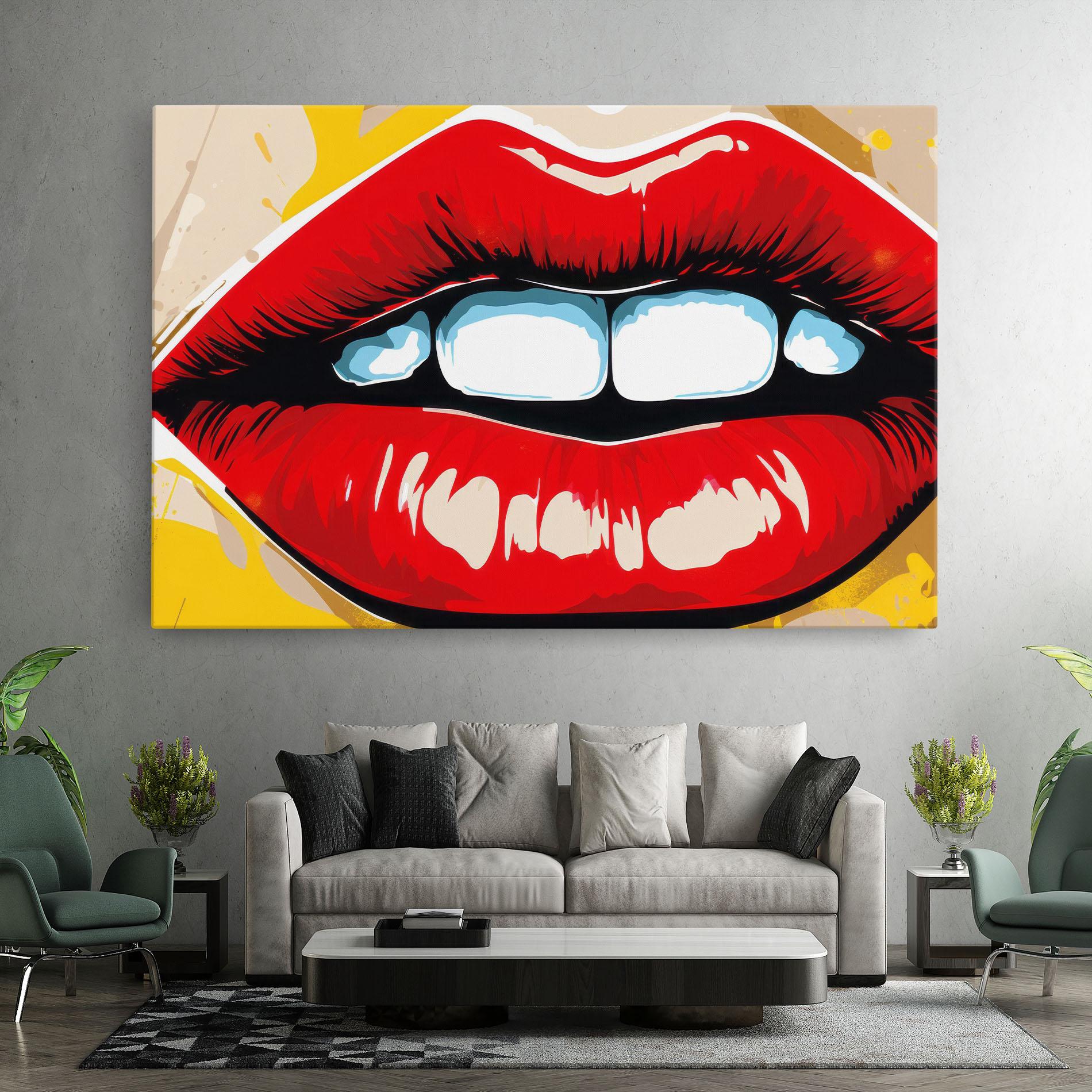 Vászonkép Pop Lips mockup 7