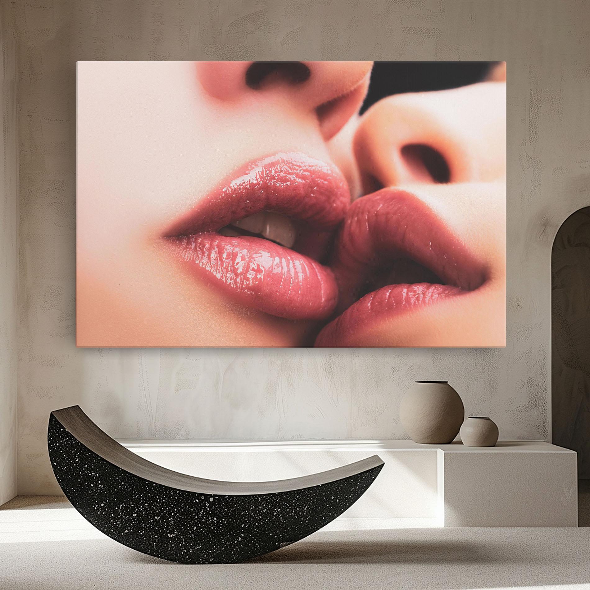 Vászonkép Beautiful Lips mockup 8