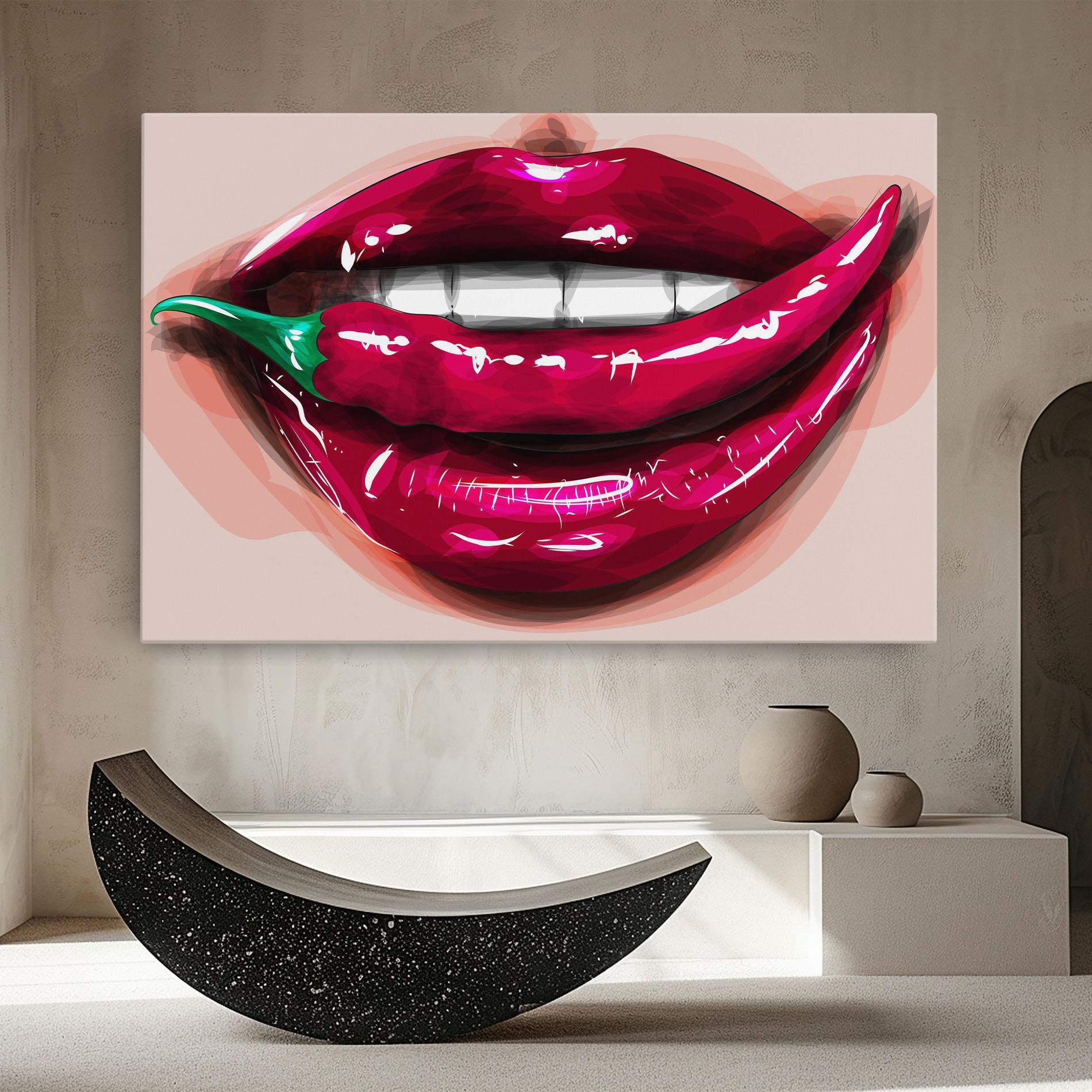 Vászonkép Chilli Lips mockup 8