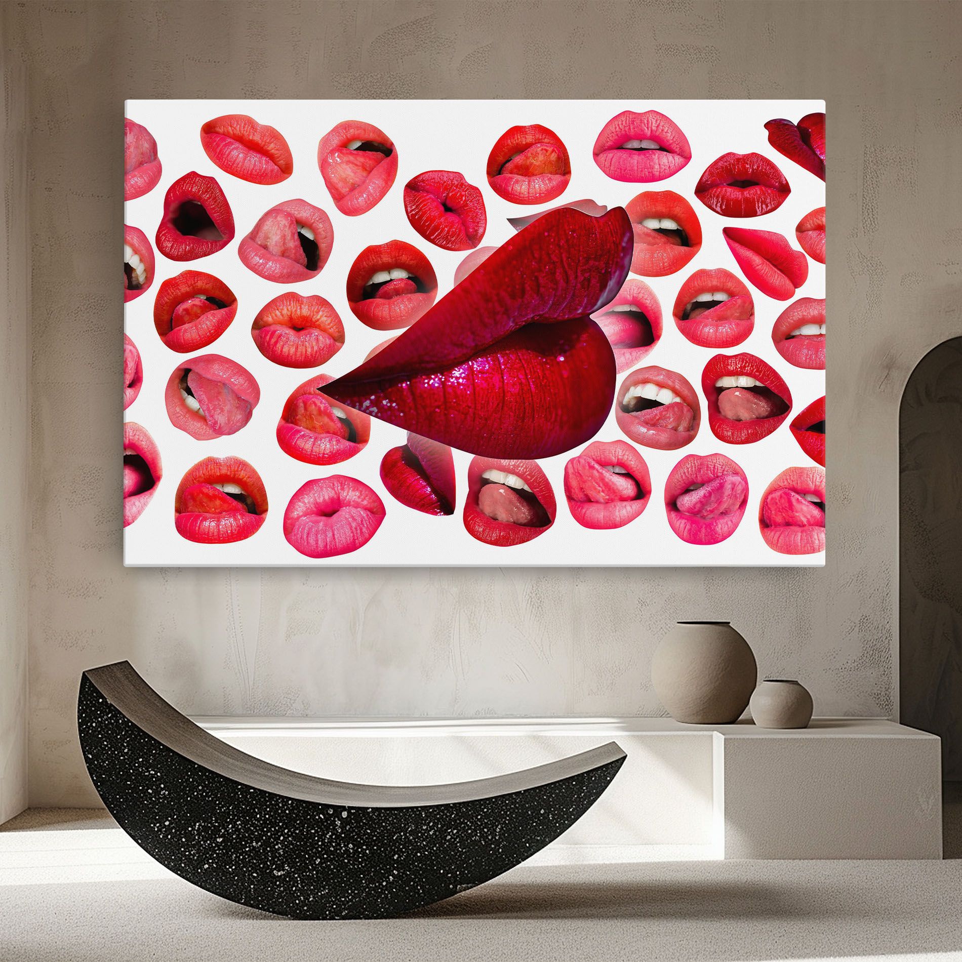 Red Lip Female mockup 8