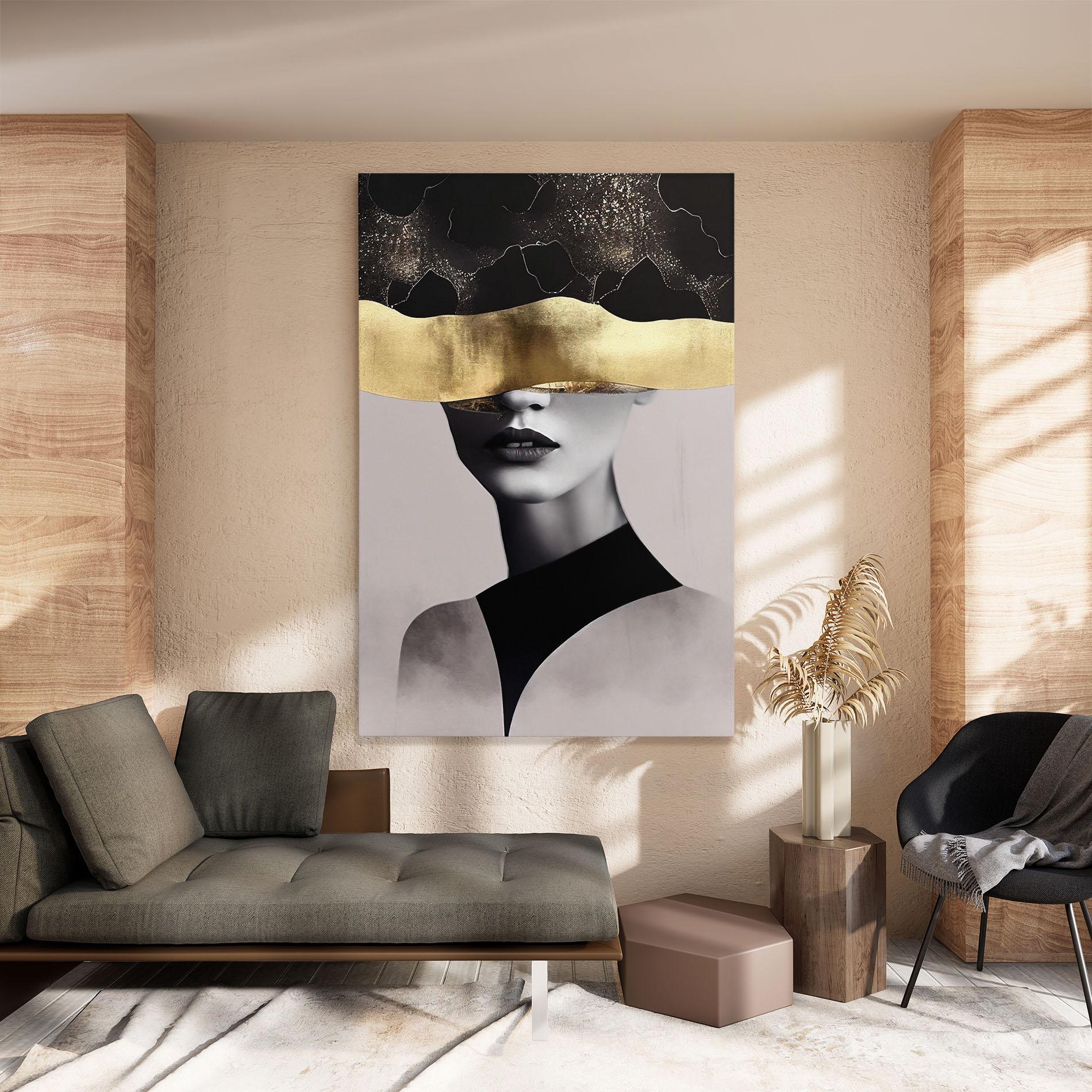 Vászonkép Grey Lips mockup 8