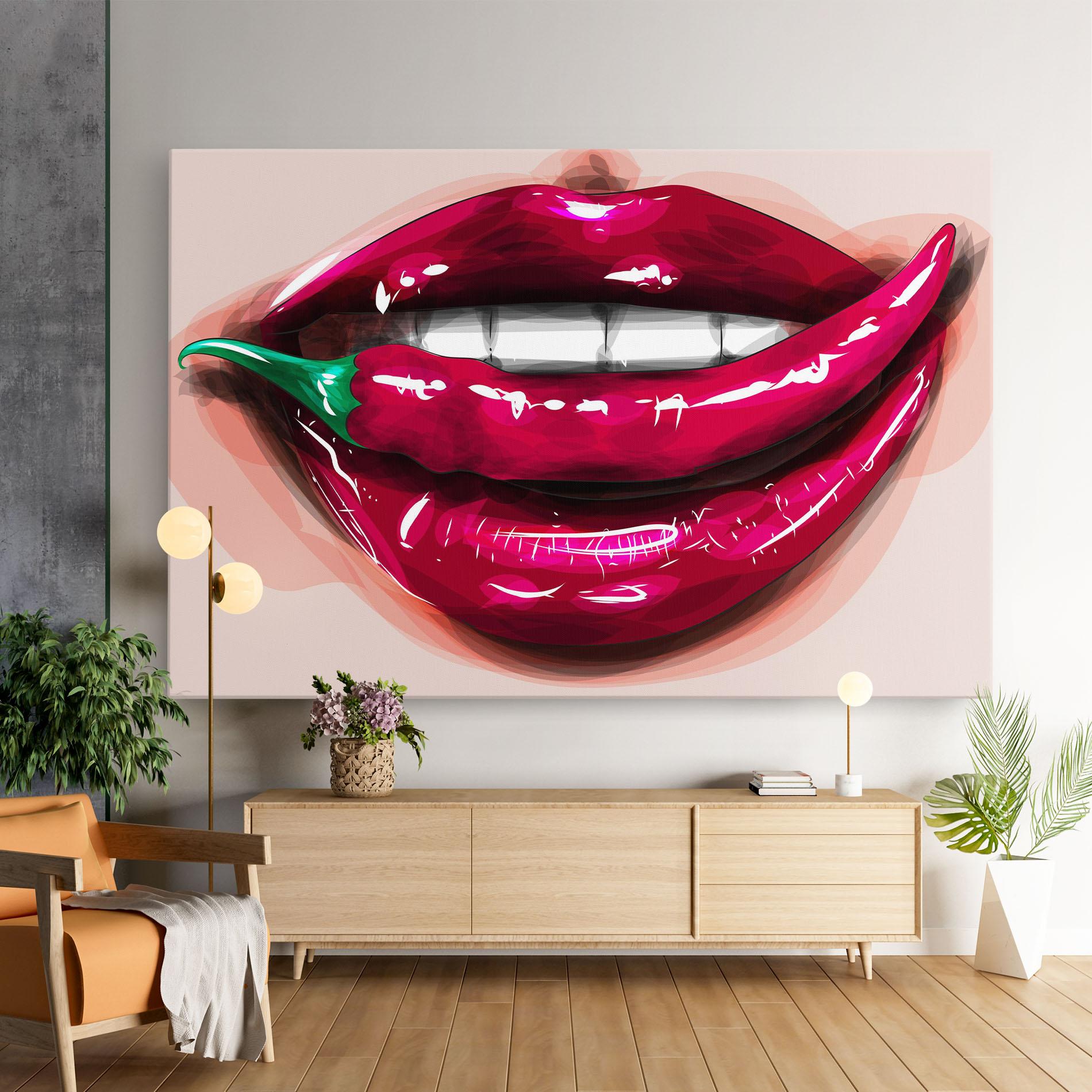 Vászonkép Chilli Lips mockup 9