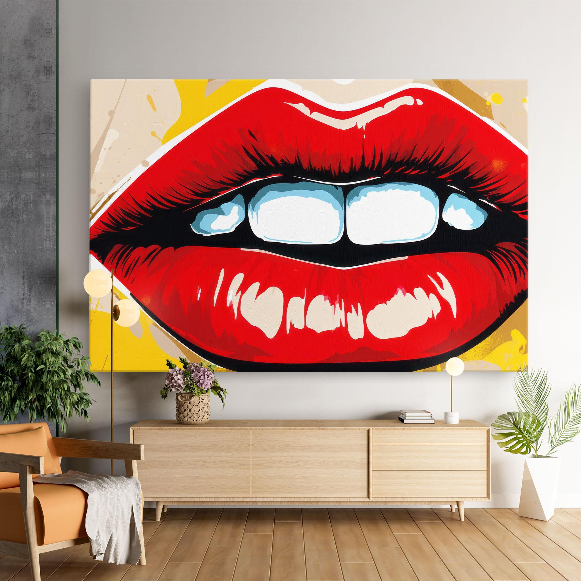 Vászonkép Pop Lips mockup 9