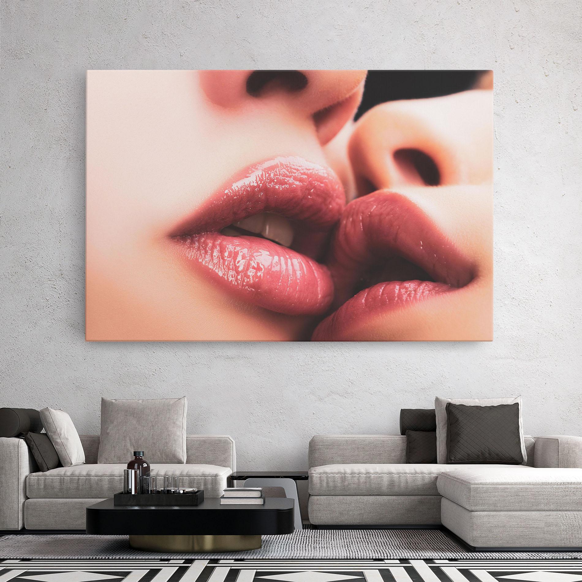 Vászonkép Beautiful Lips mockup 2