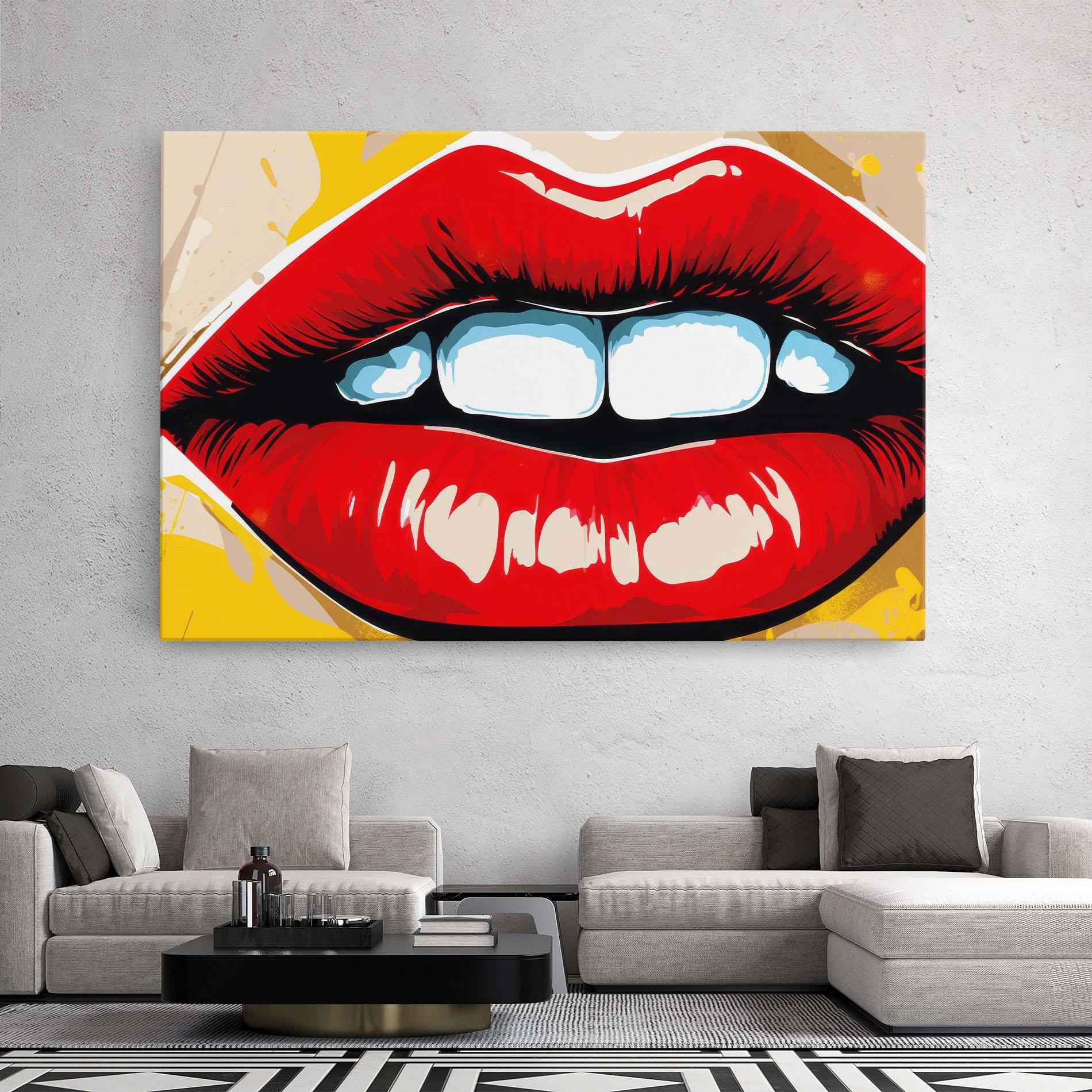 Vászonkép Pop Lips mockup 2