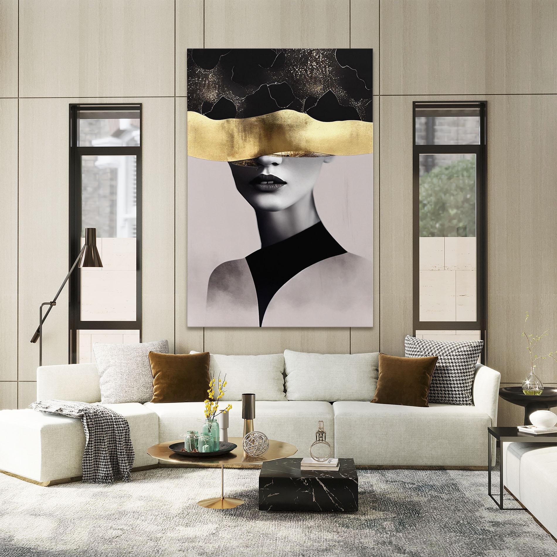 Vászonkép Grey Lips mockup 2