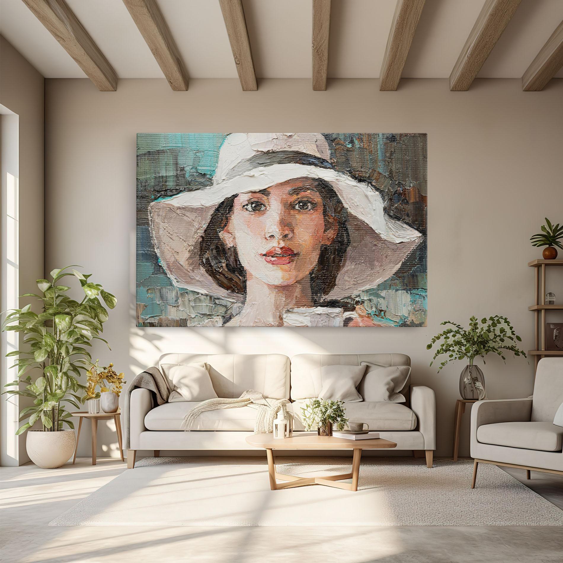 Vászonkép White Lady mockup 6