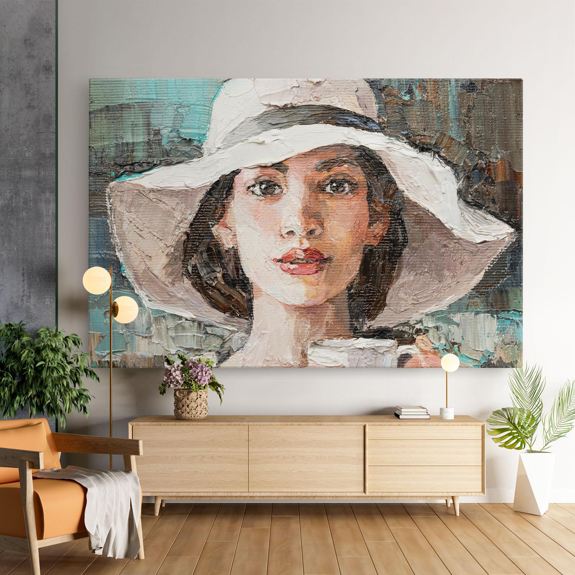 Vászonkép White Lady mockup 9