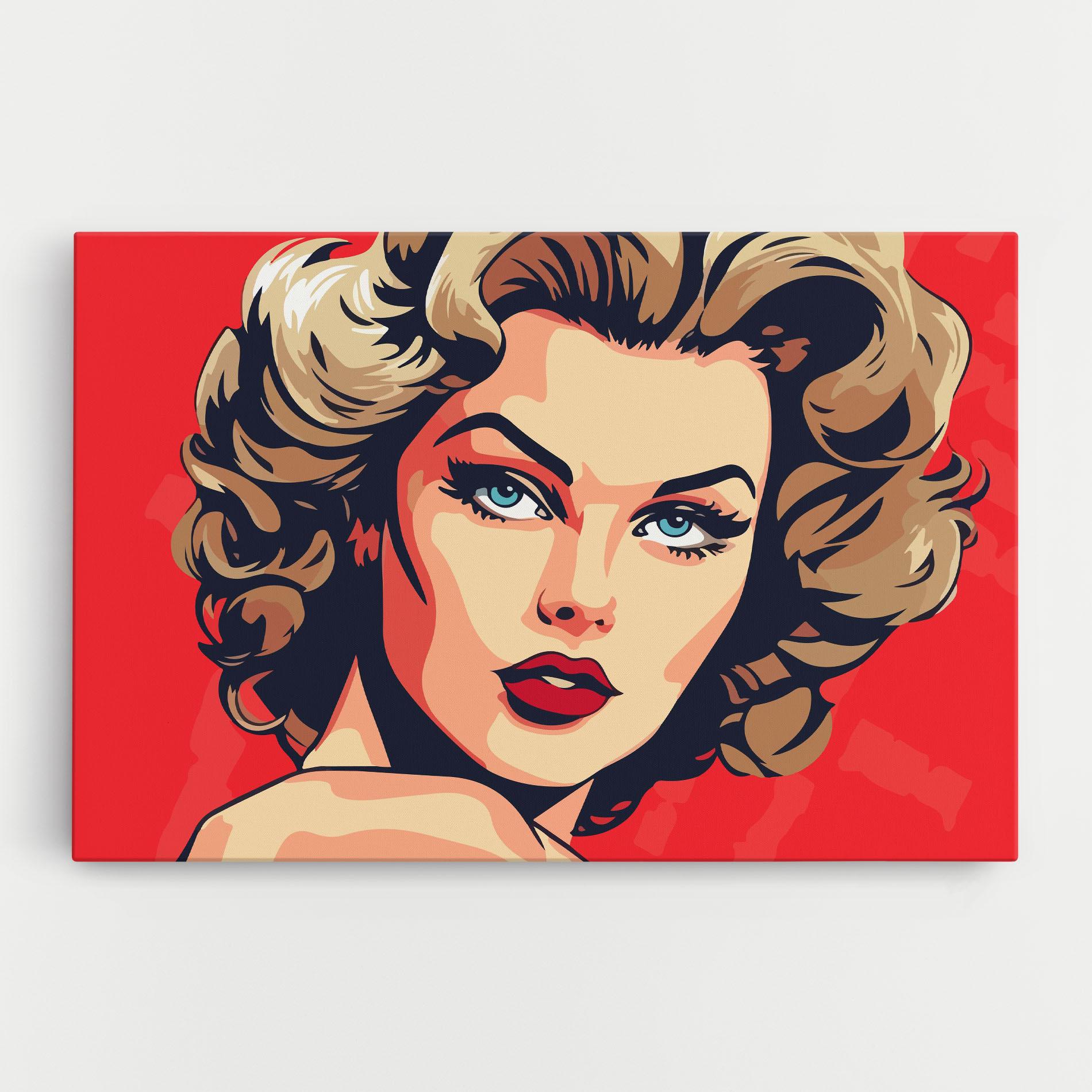 Vászonkép Blue Eyes Portrait mockup 0