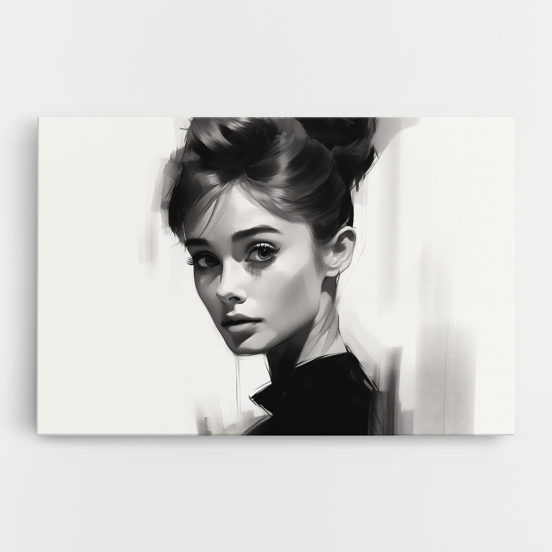 Vászonkép Hepburn Portrait mockup 0