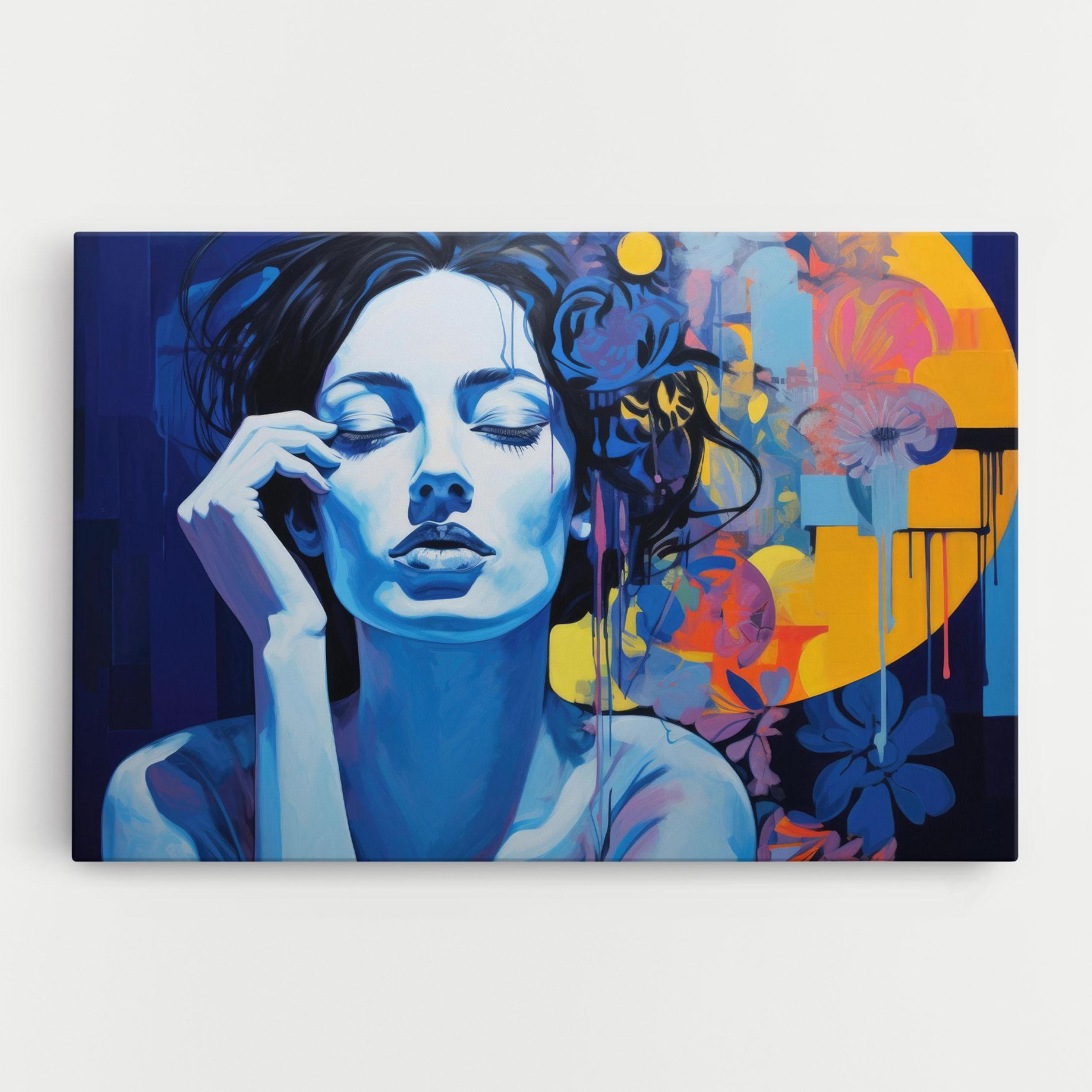 Vászonkép Photographic Blue Image mockup 0