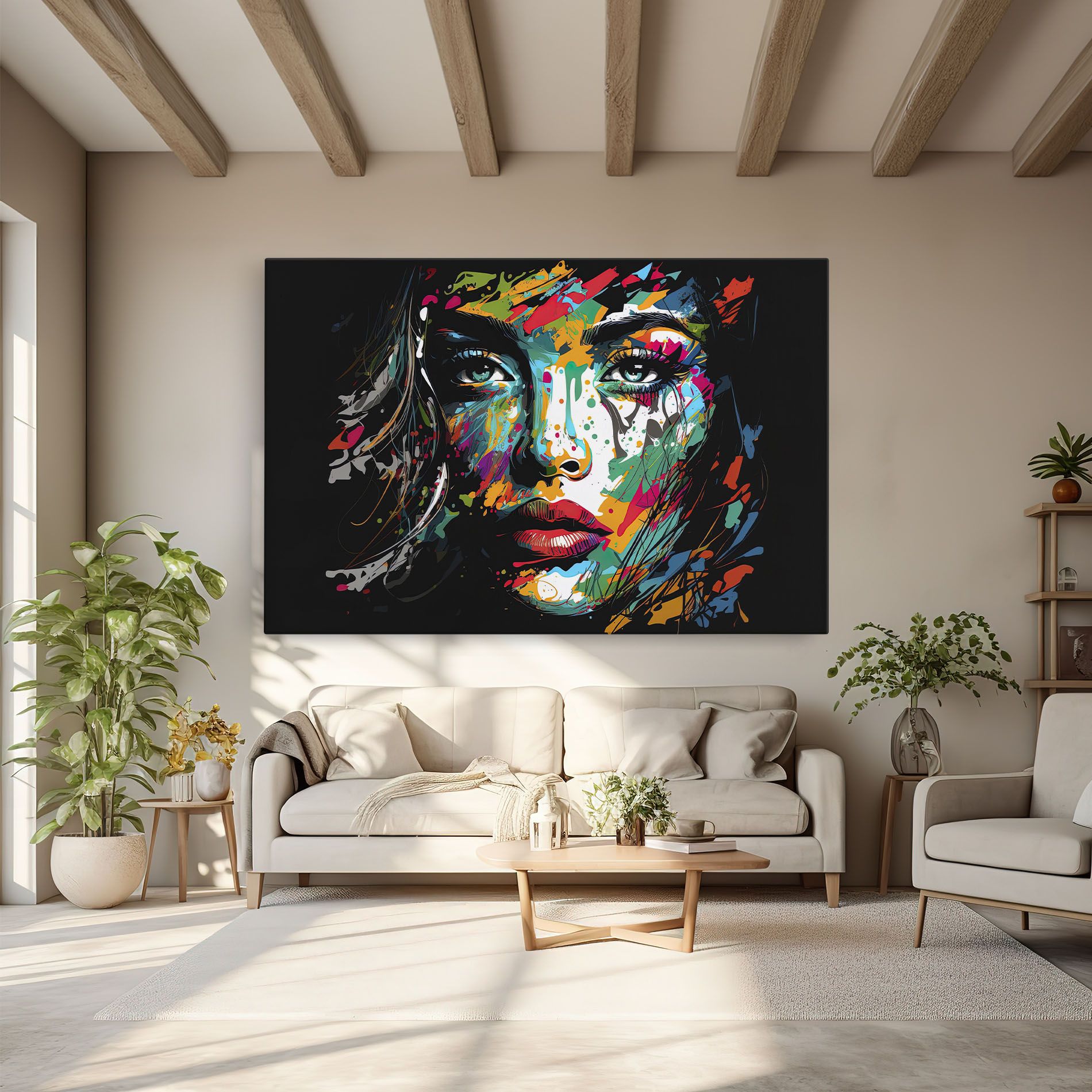 Abstract Stylish Portrait mockup 6