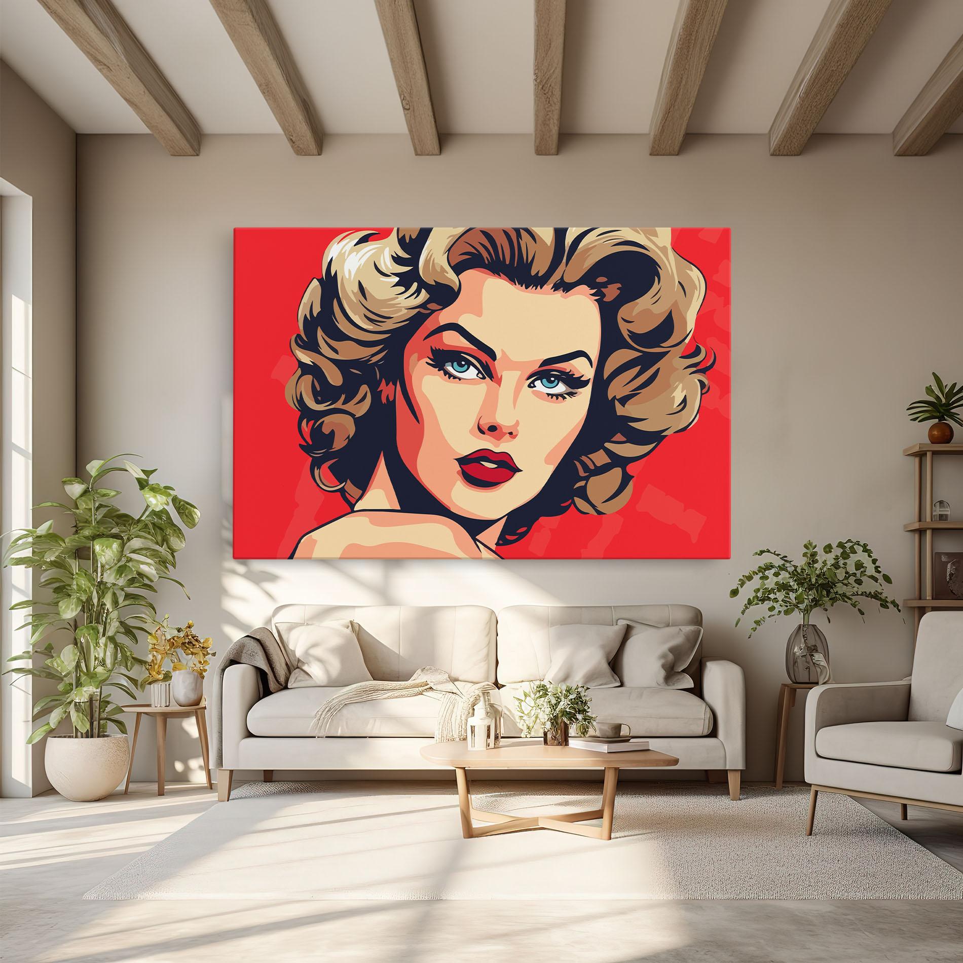 Vászonkép Blue Eyes Portrait mockup 6