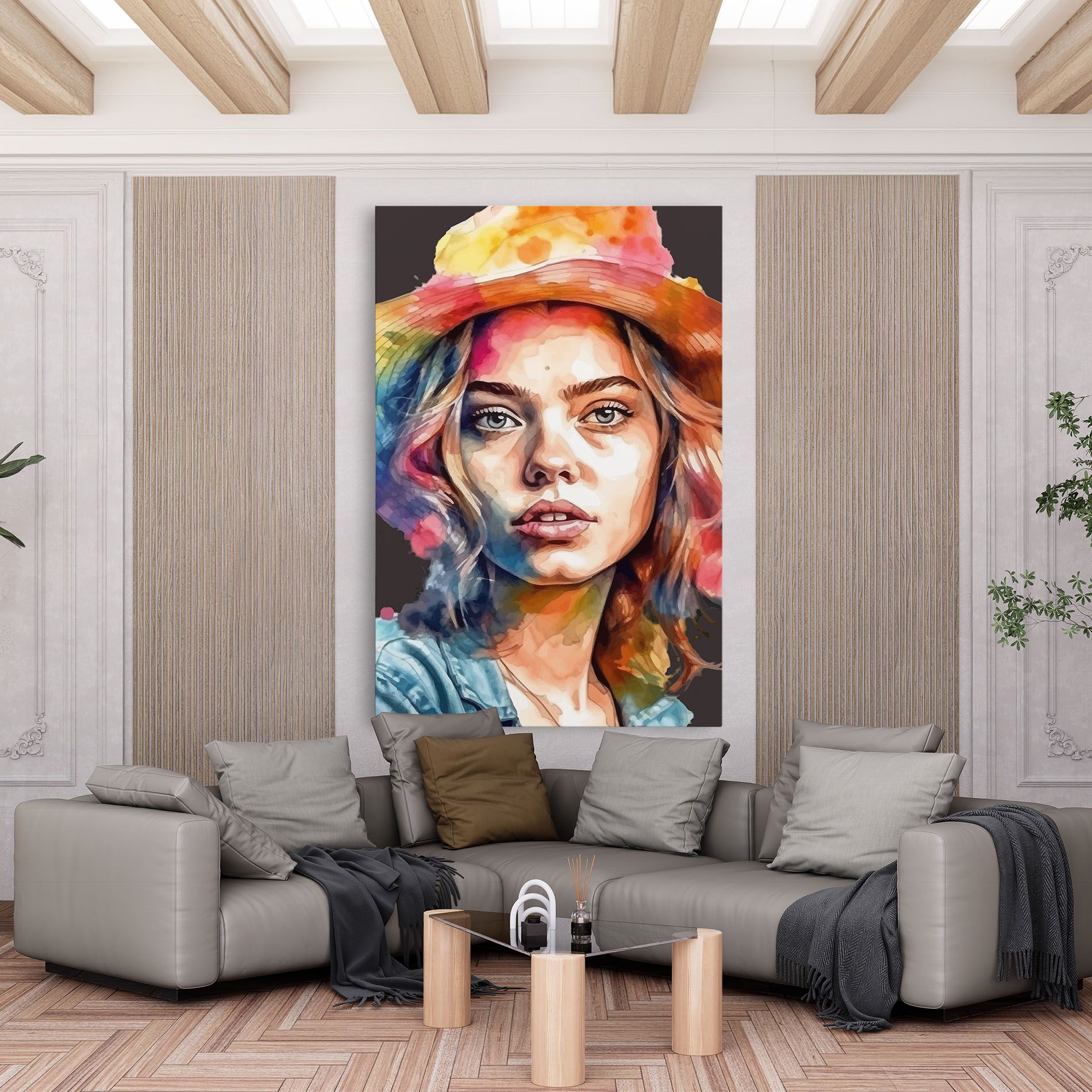 Hat Portrait Girl mockup 6