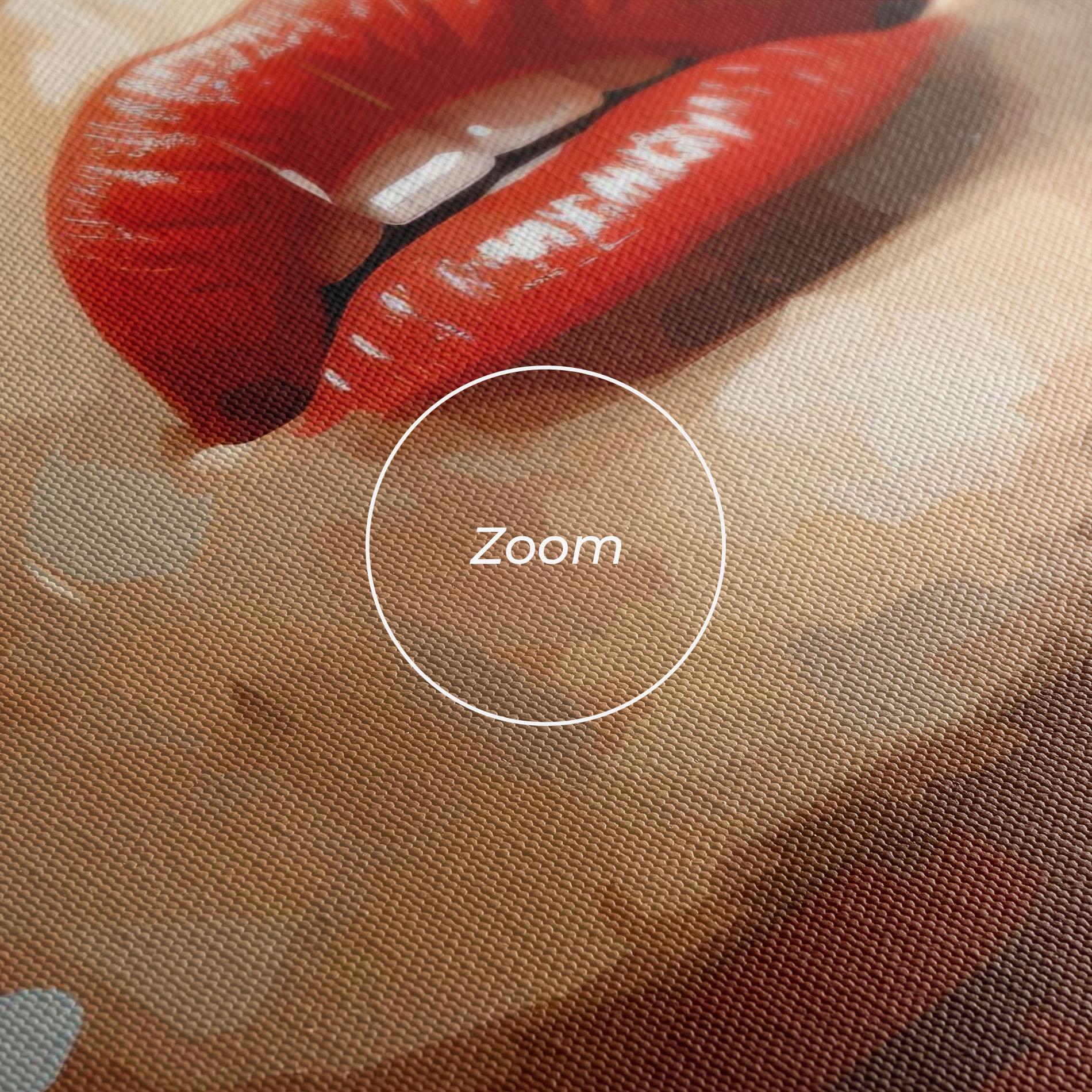 Vászonkép Close Up Look Portrait mockup 3