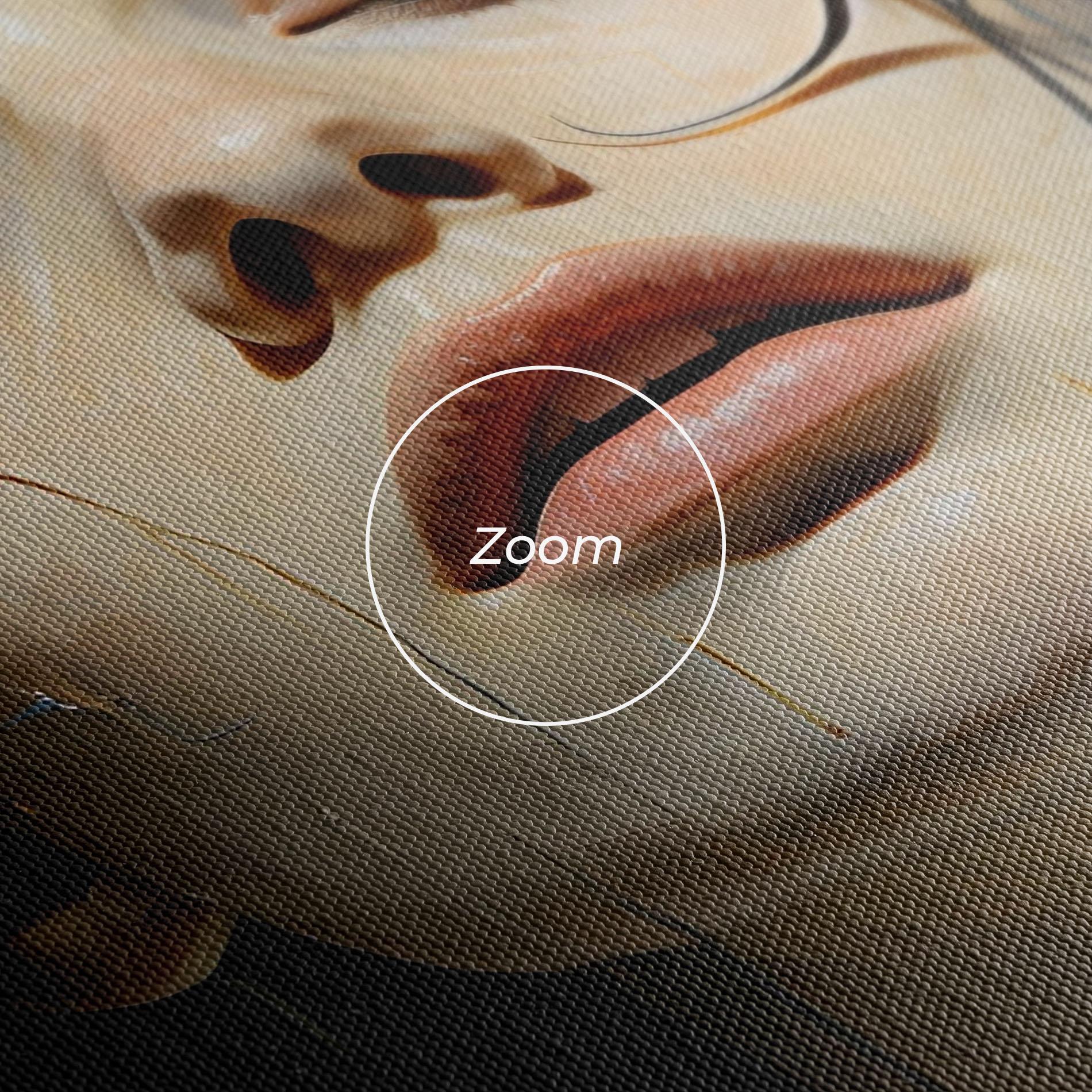 Vászonkép Closed Eyes Woman mockup 3