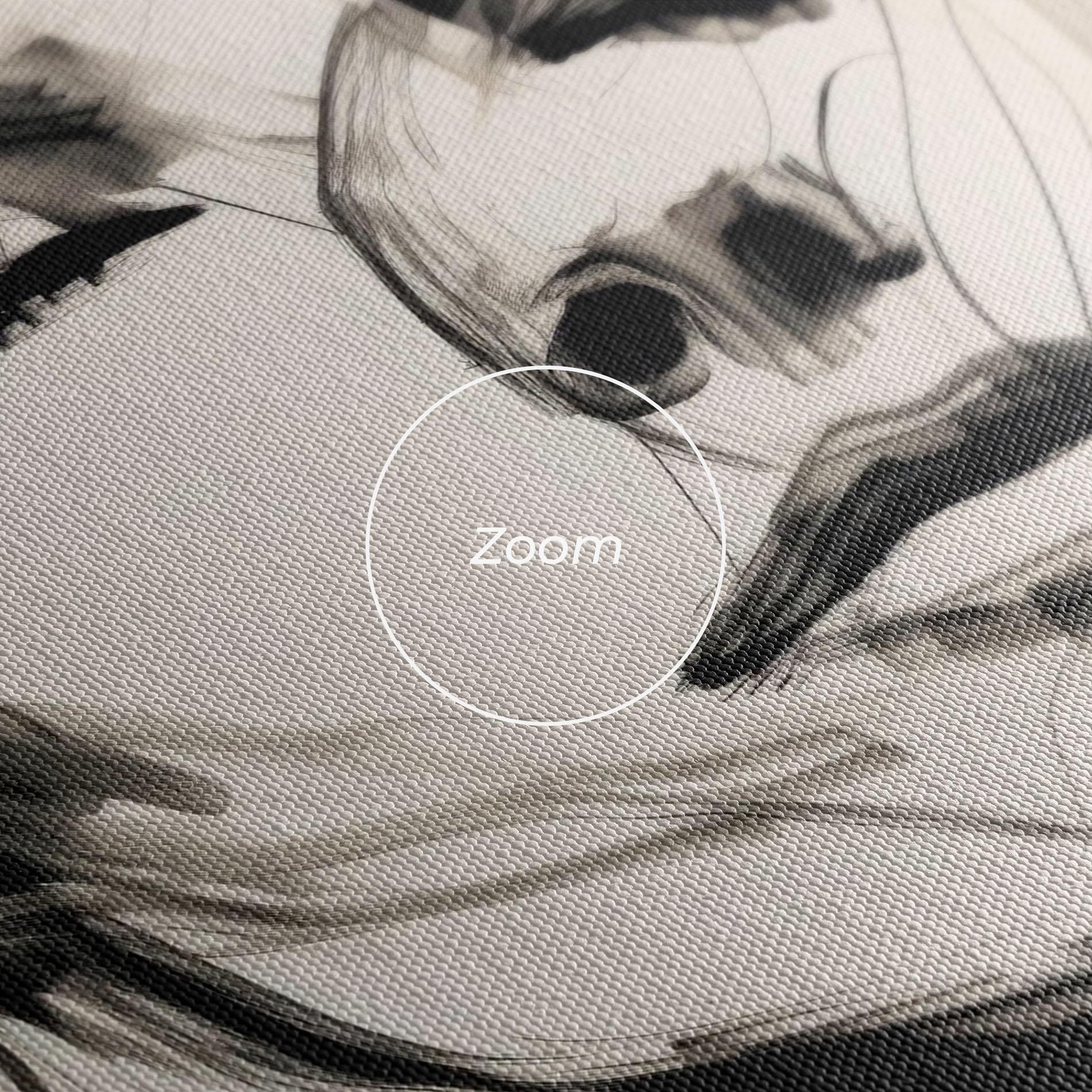 Vászonkép Continuous Line Woman mockup 3