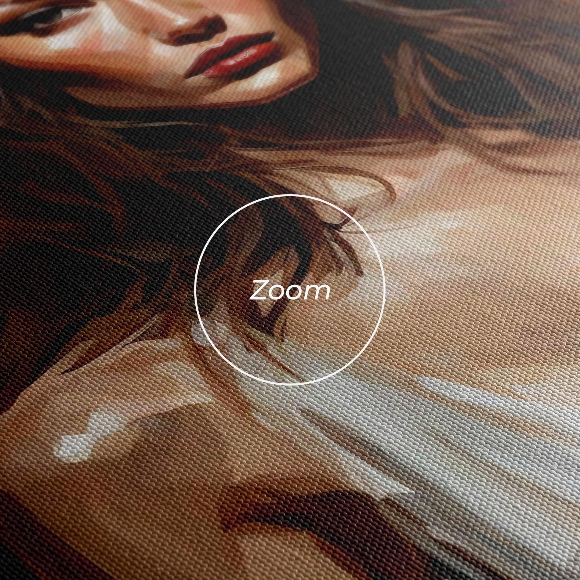 Vászonkép Long Brown Hair Woman mockup 3