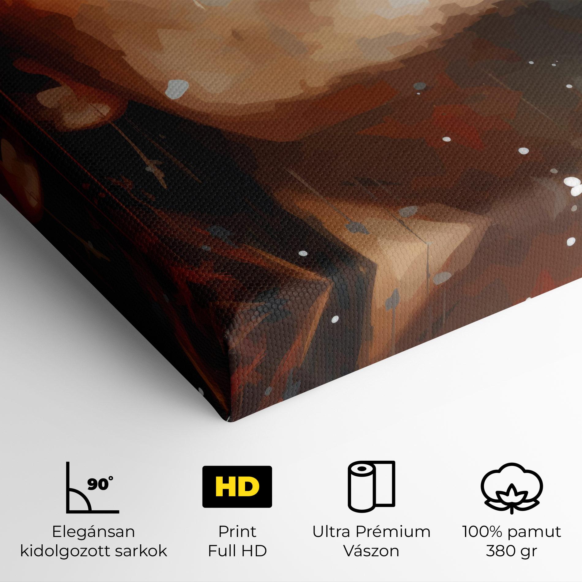 Vászonkép Close Up Look Portrait mockup 4