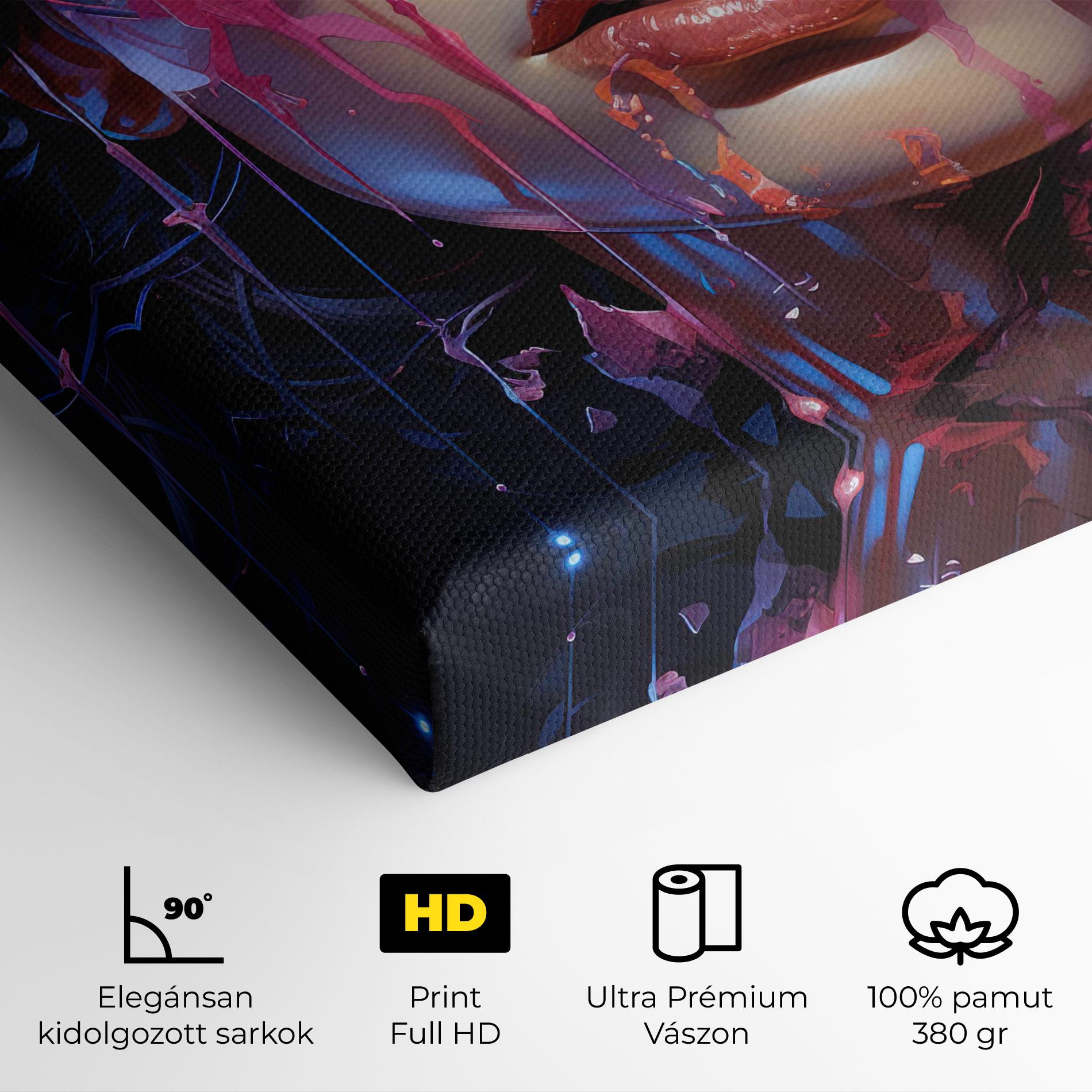 Vászonkép Cute Purple Girl mockup 4