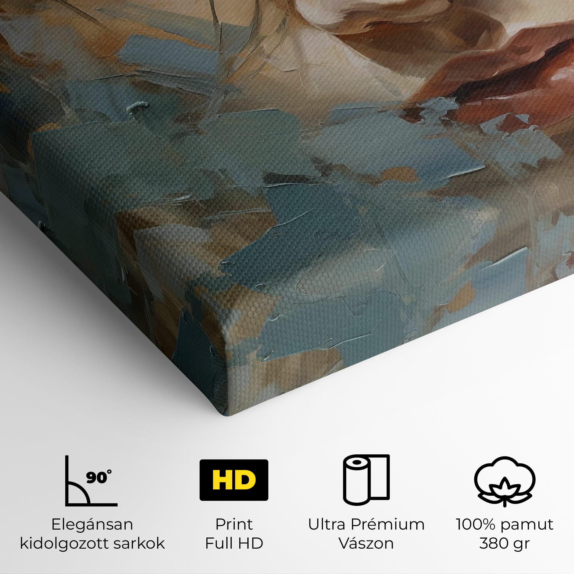 Vászonkép Expressive Portrait mockup 4