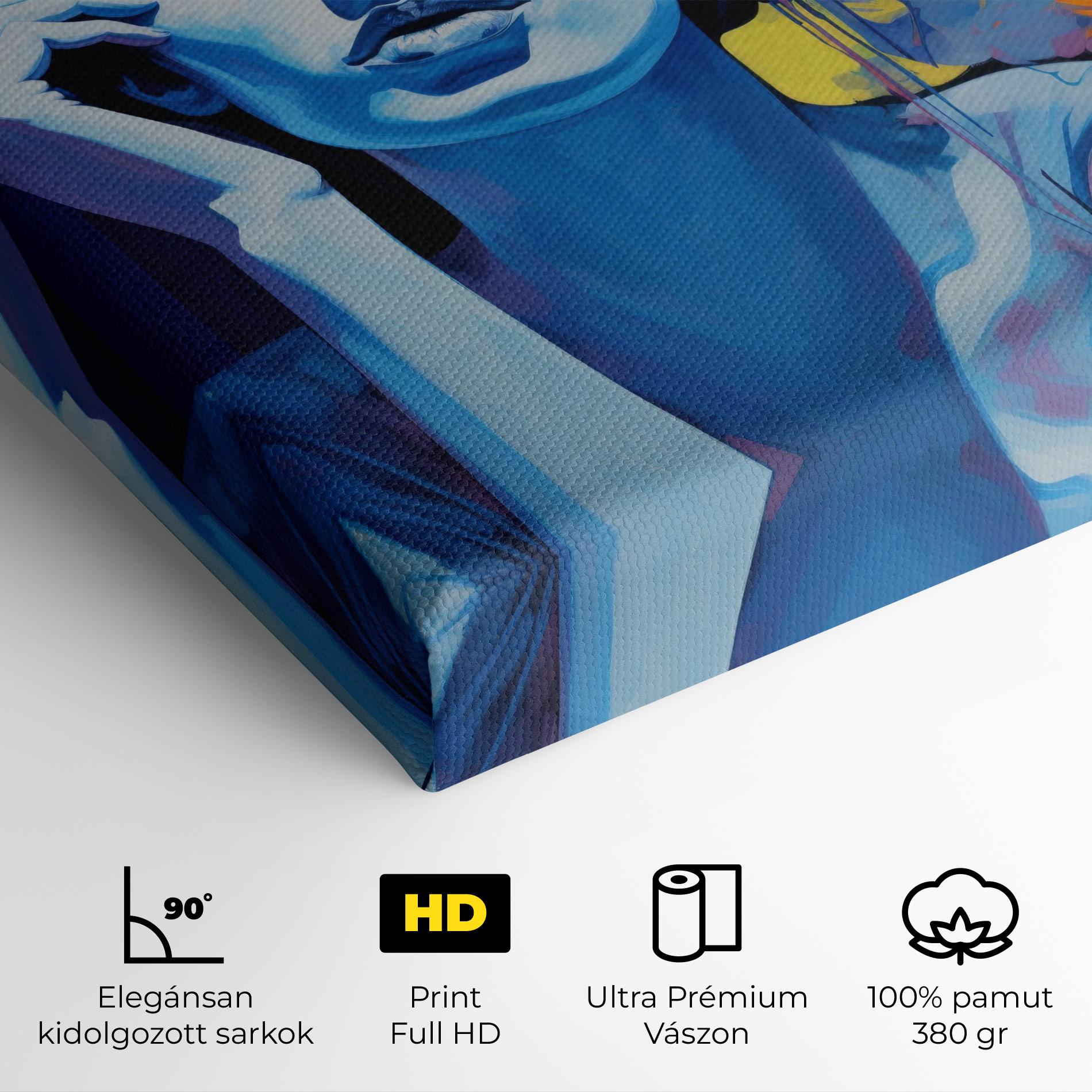 Vászonkép Photographic Blue Image mockup 4