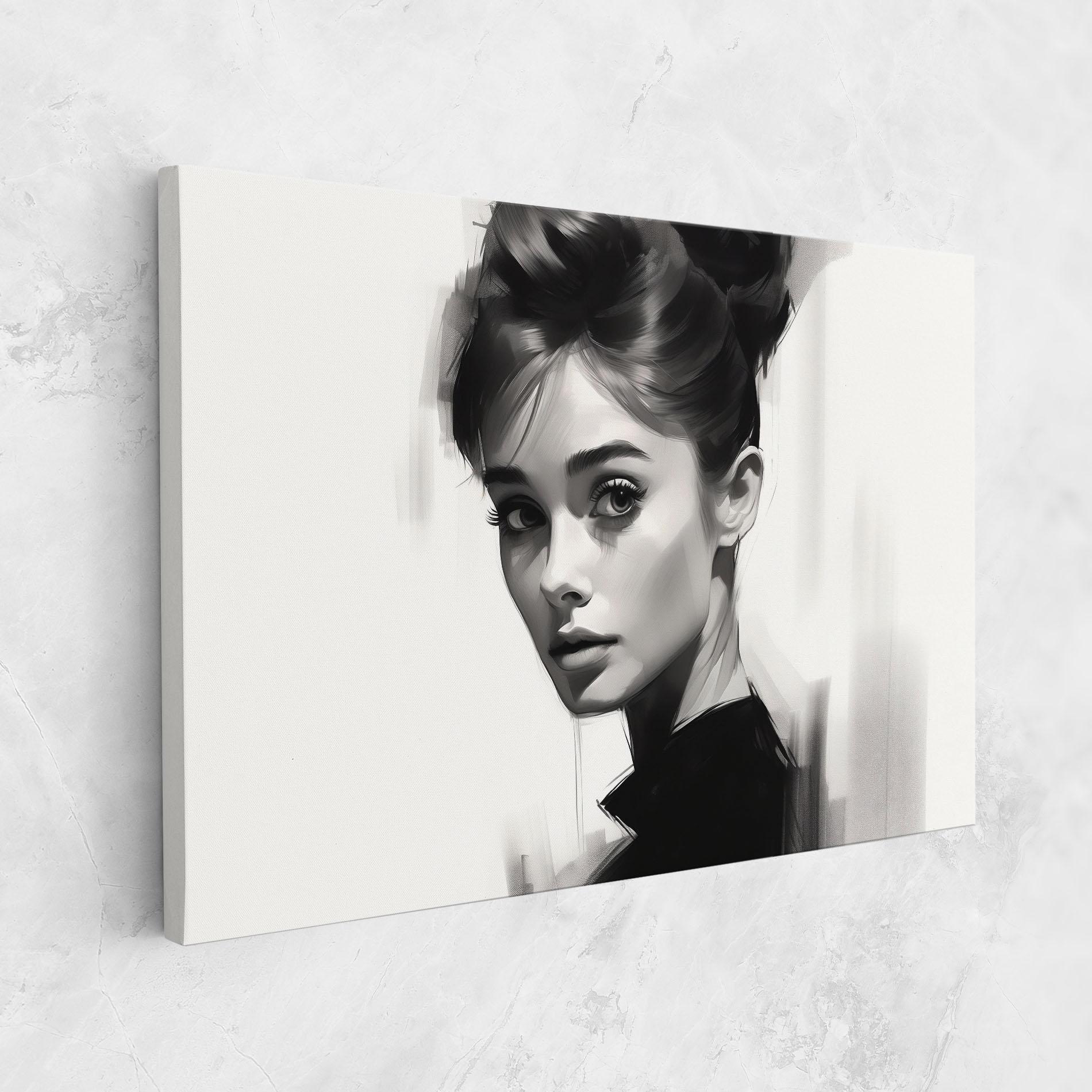 Vászonkép Hepburn Portrait mockup 1