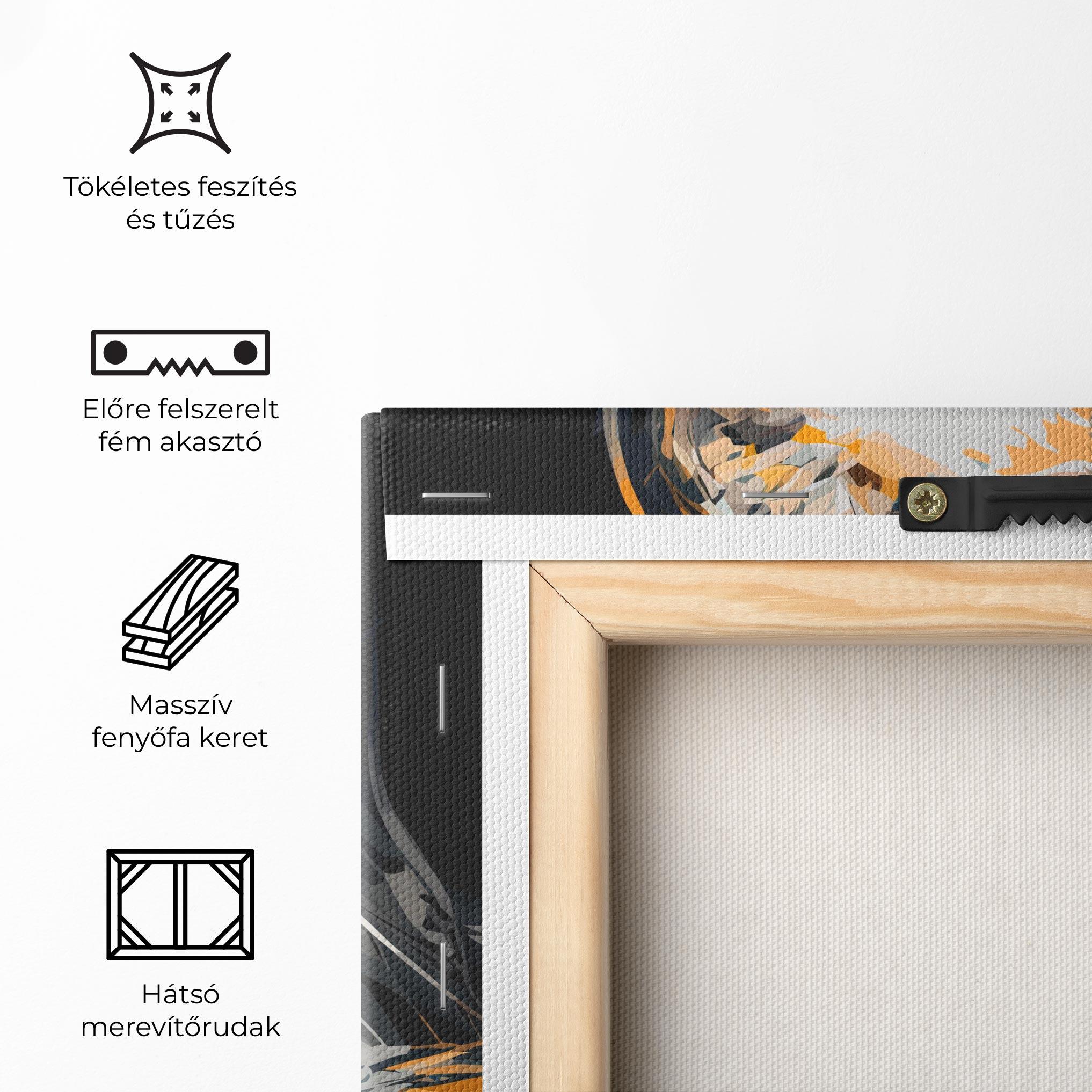 Vászonkép Blue Eye Face mockup 5