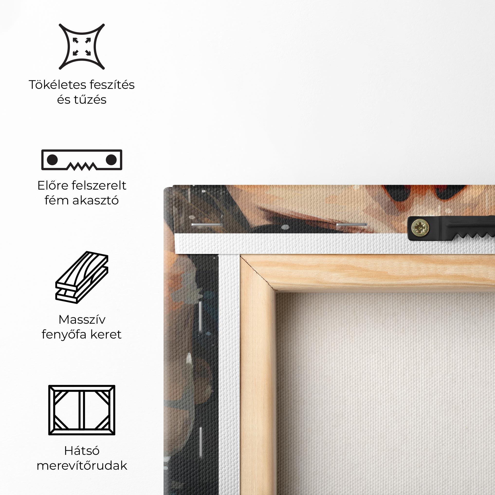 Vászonkép Close Up Look Portrait mockup 5