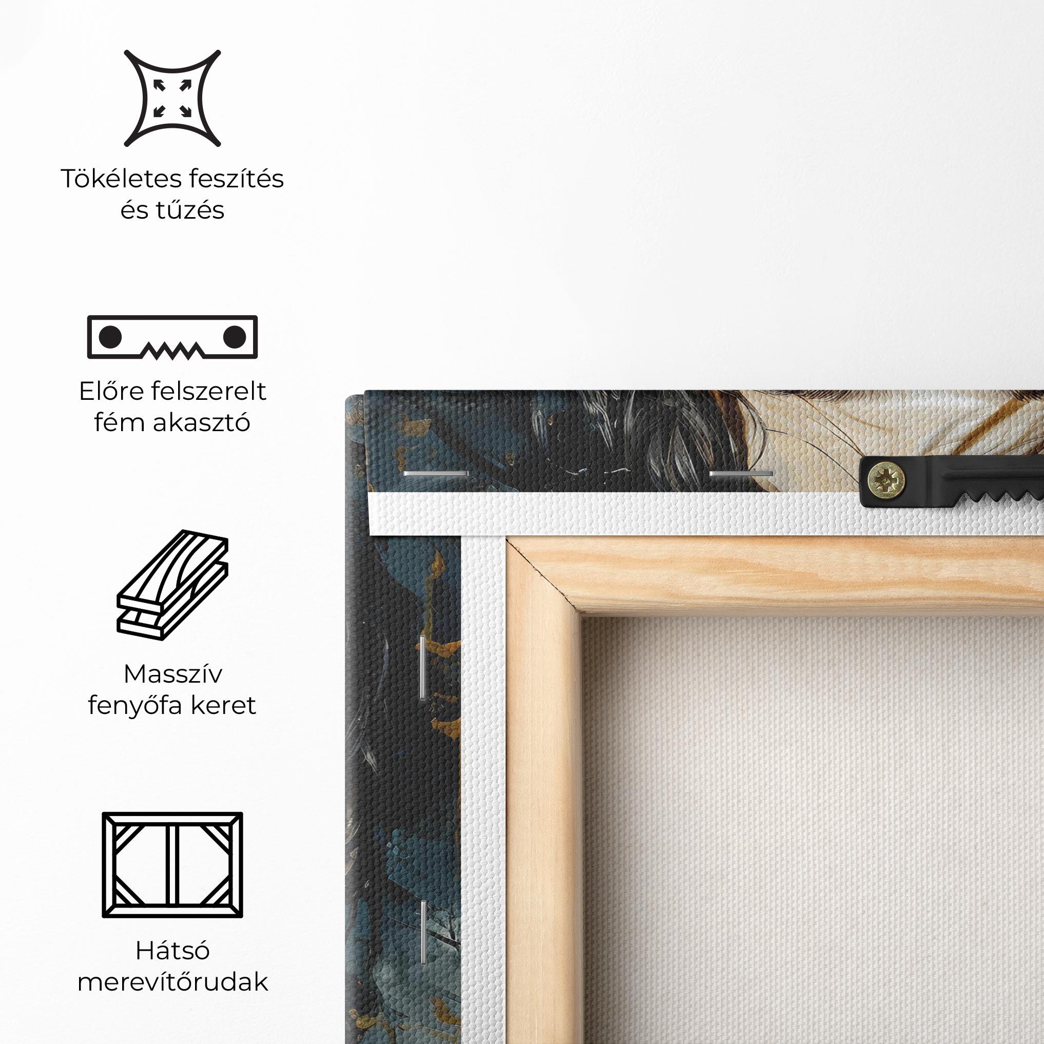 Vászonkép Closed Eyes Woman mockup 5