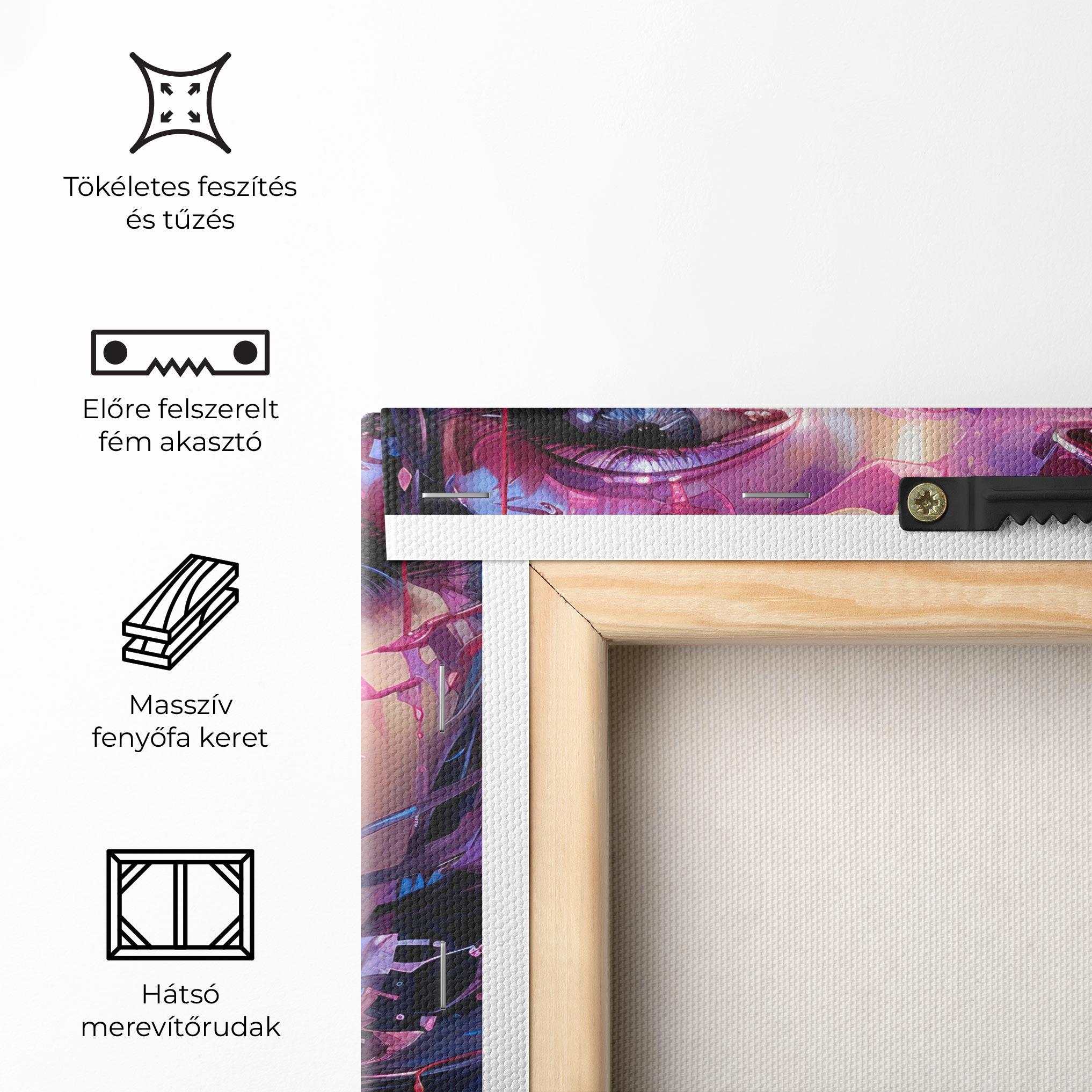 Vászonkép Cute Purple Girl mockup 5