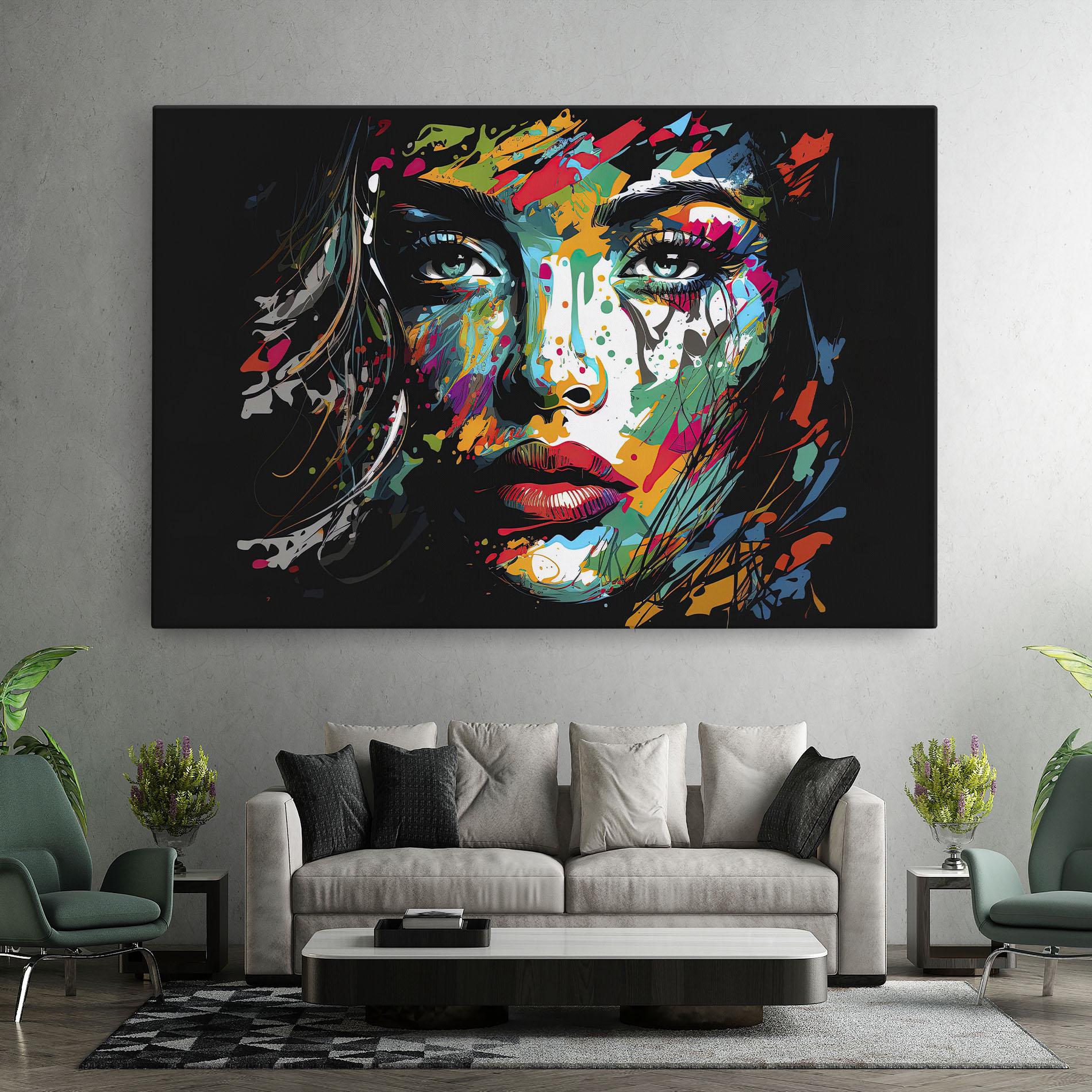 Vászonkép Abstract Stylish Portrait mockup 7