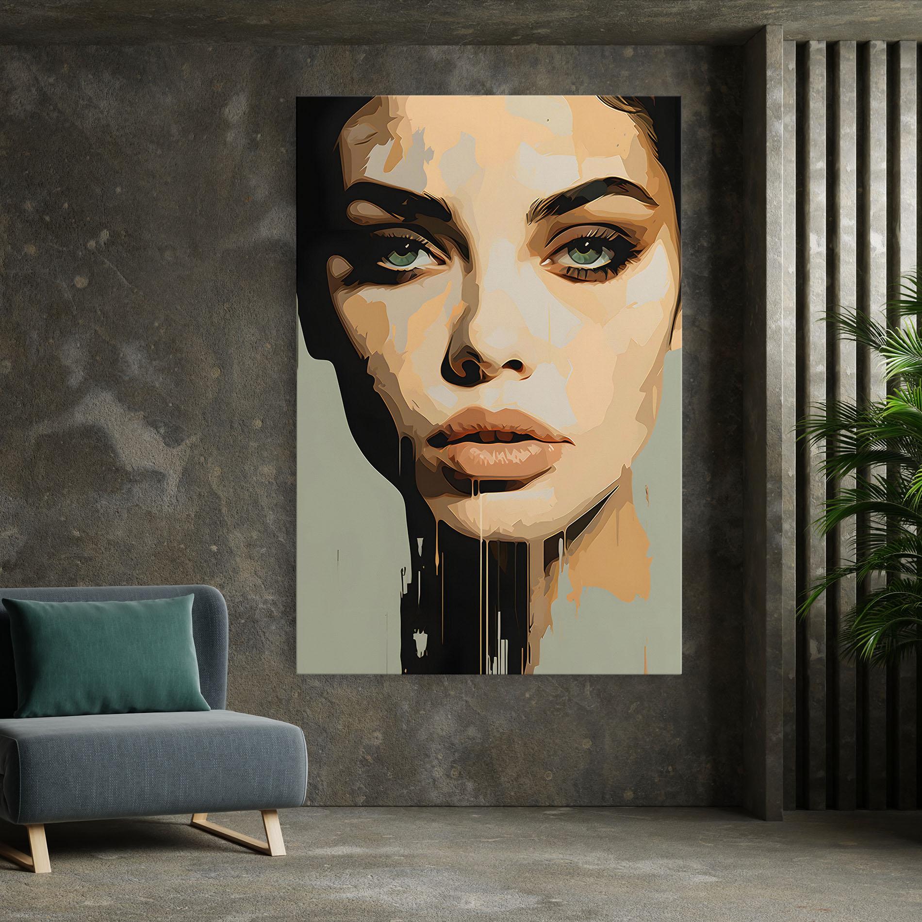 Vászonkép Apologetic Face mockup 7