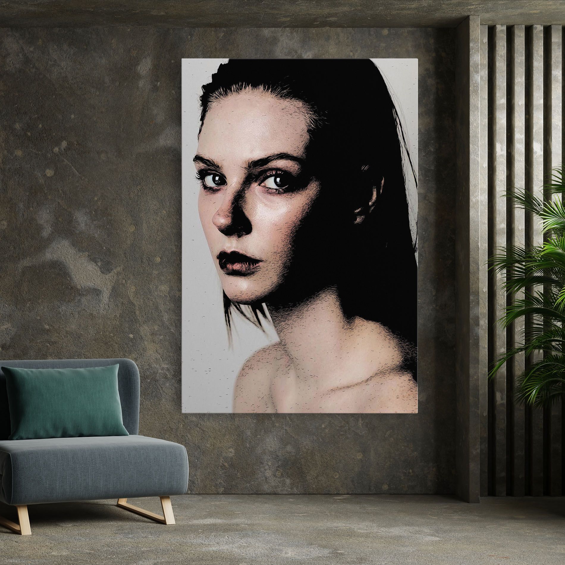 Big Eyes Portrait mockup 7