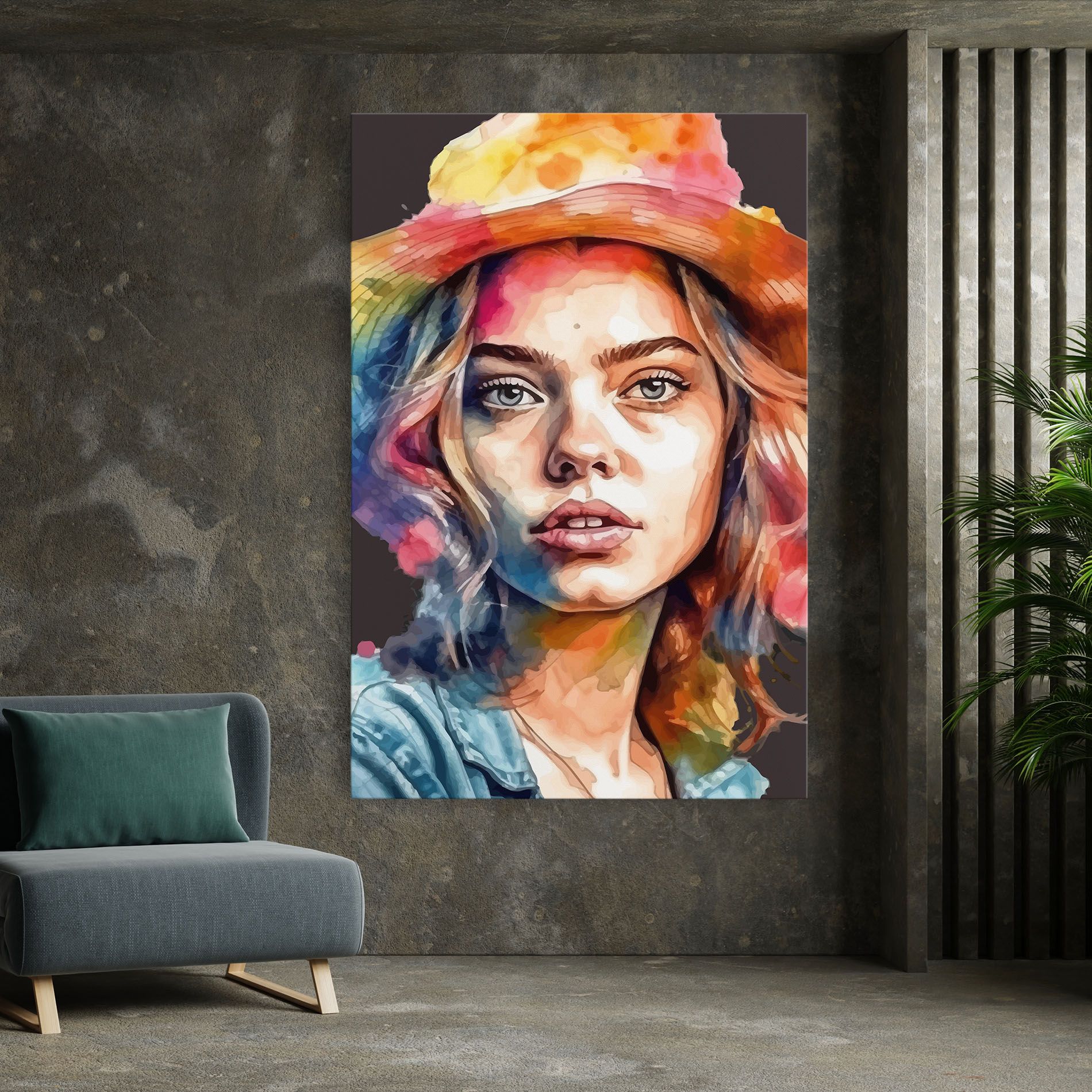 Hat Portrait Girl mockup 7