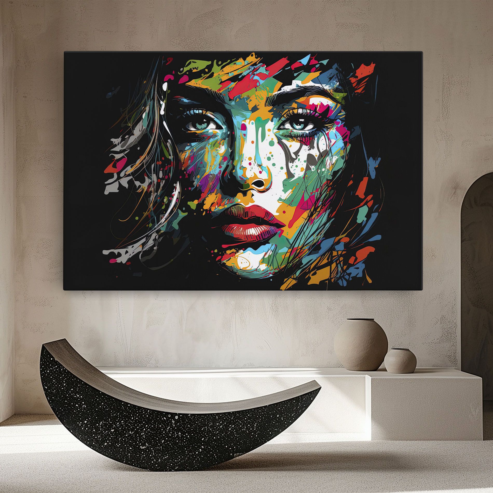 Abstract Stylish Portrait mockup 8