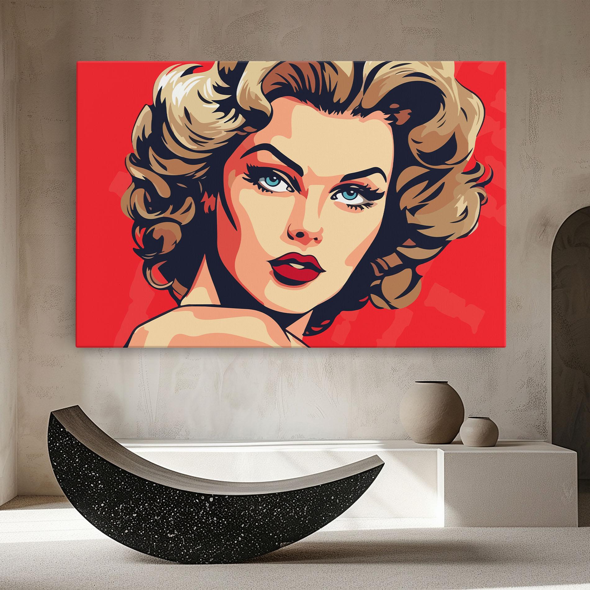 Vászonkép Blue Eyes Portrait mockup 8