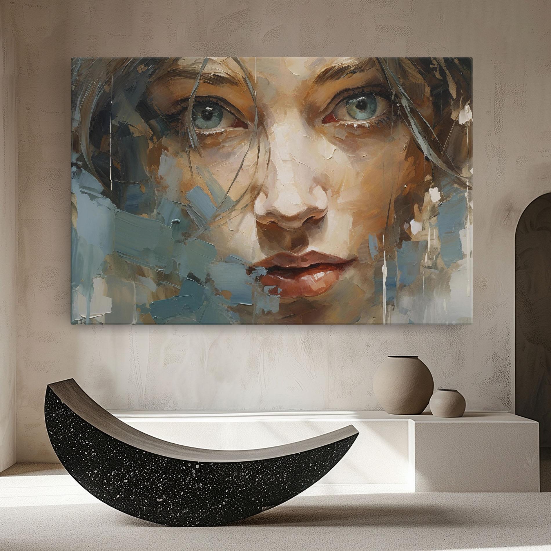 Vászonkép Expressive Portrait mockup 8