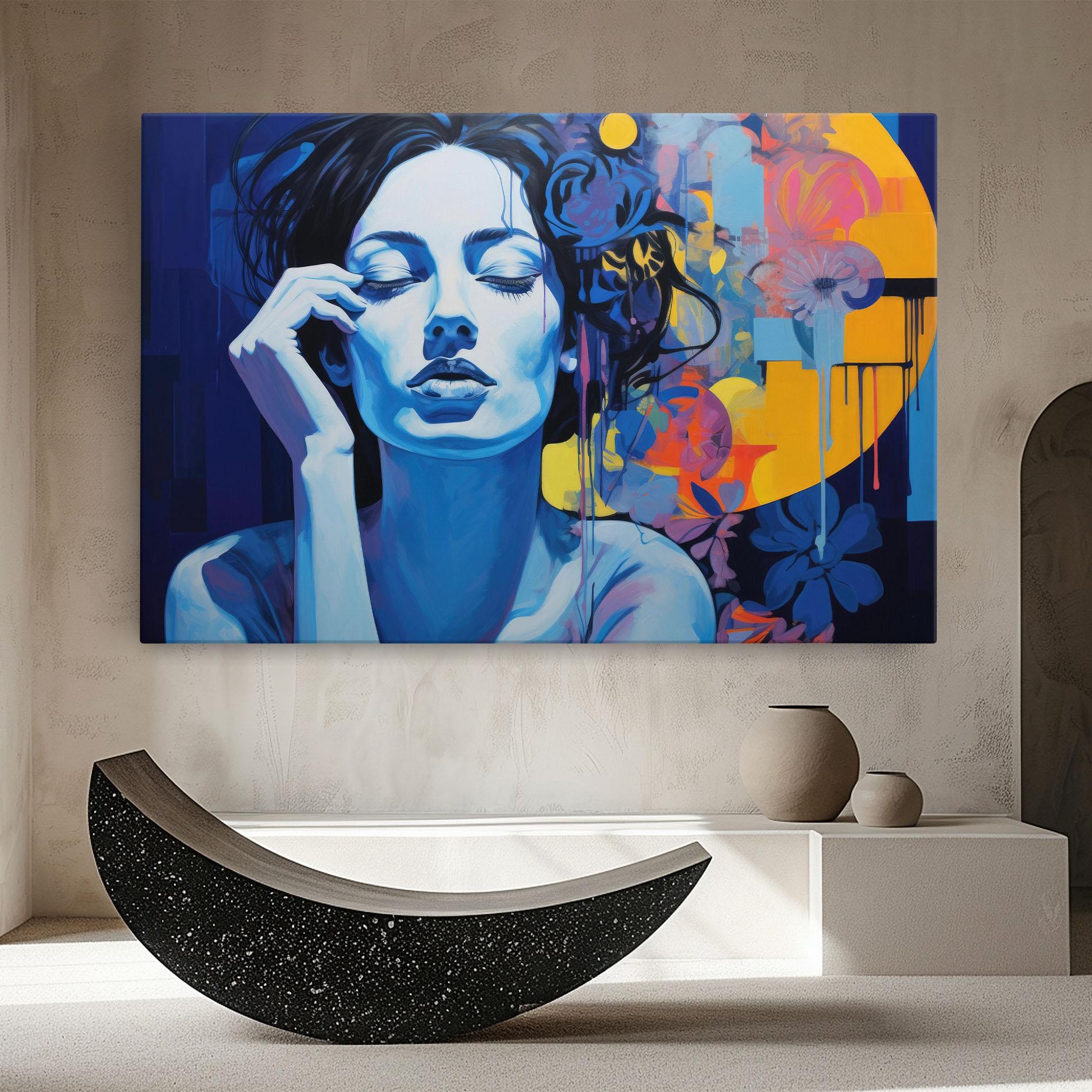 Vászonkép Photographic Blue Image mockup 8