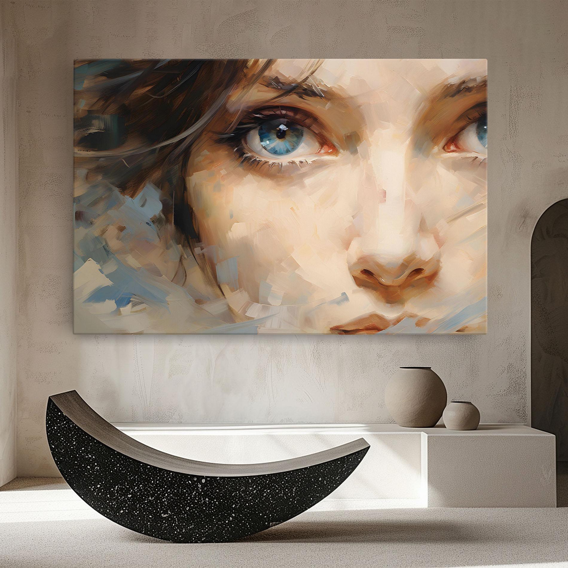 Vászonkép Pupil Blue Iris mockup 8