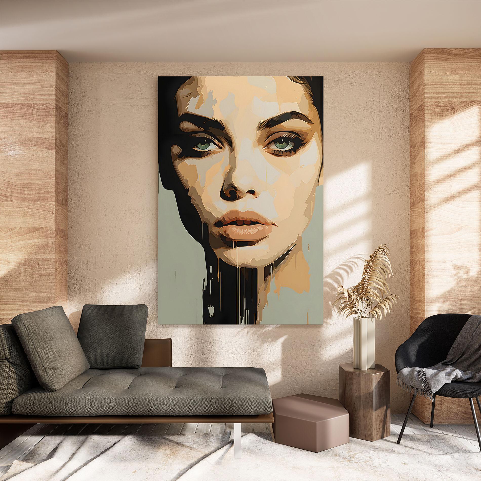 Vászonkép Apologetic Face mockup 8