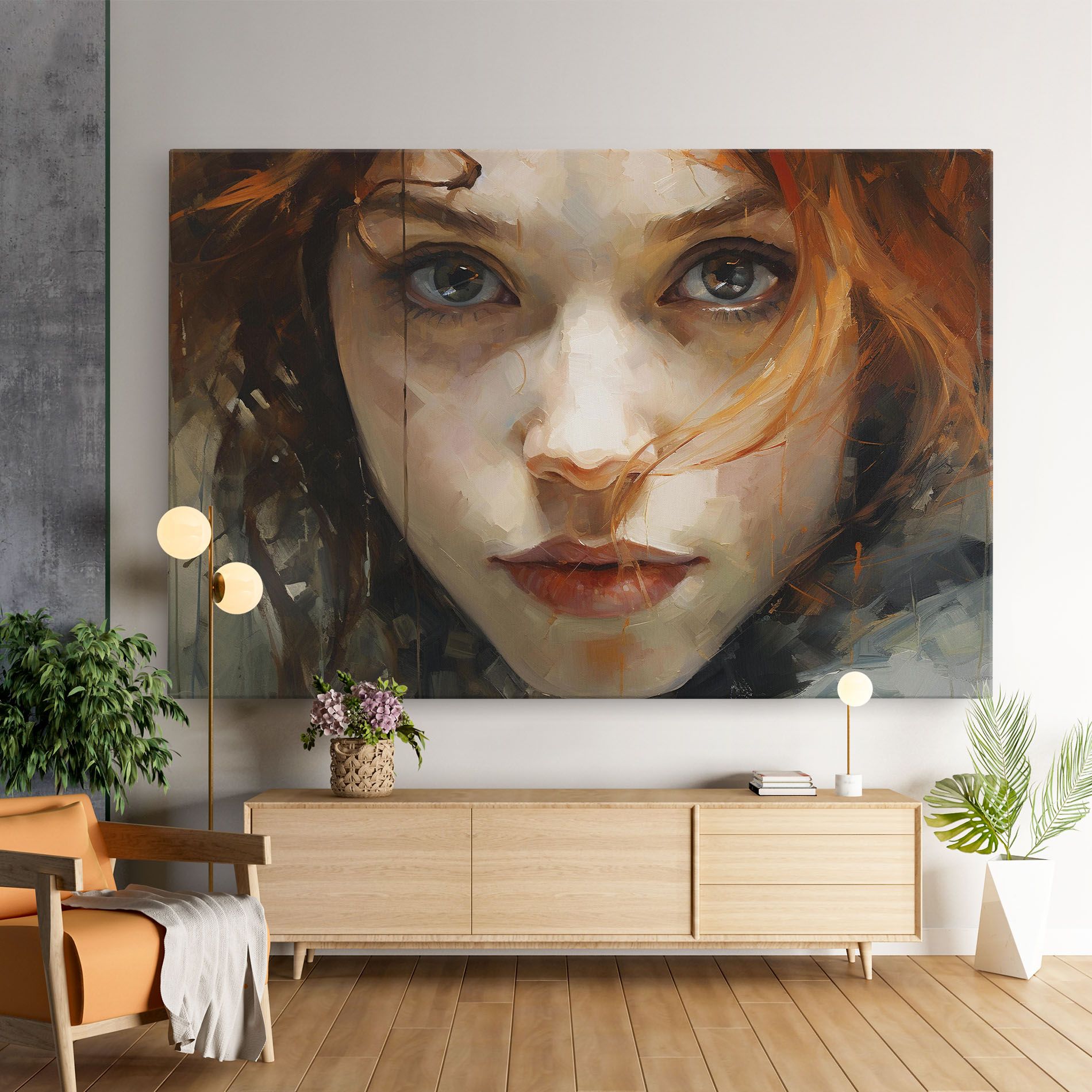 Portrait Oil Painting mockup 9