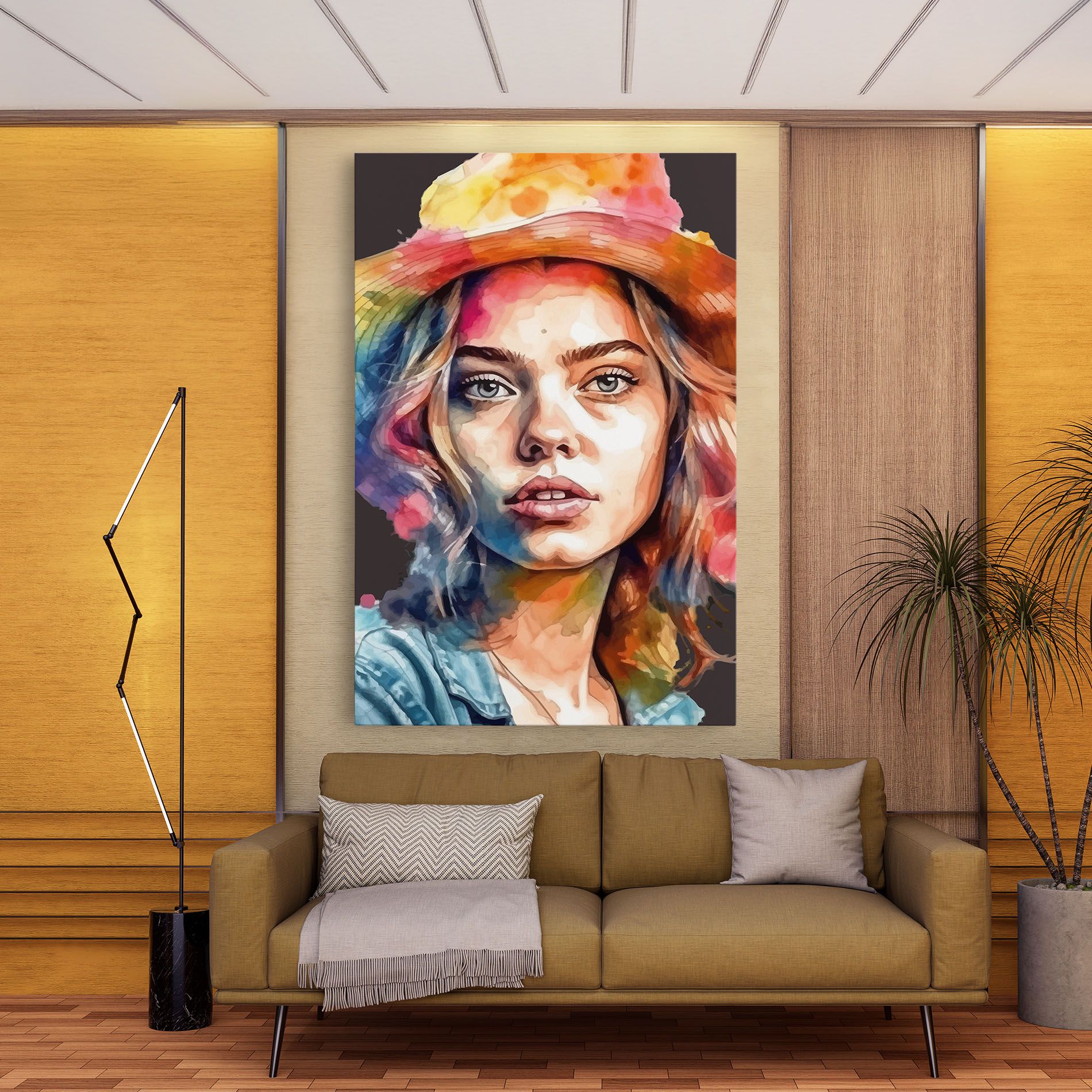 Hat Portrait Girl mockup 9