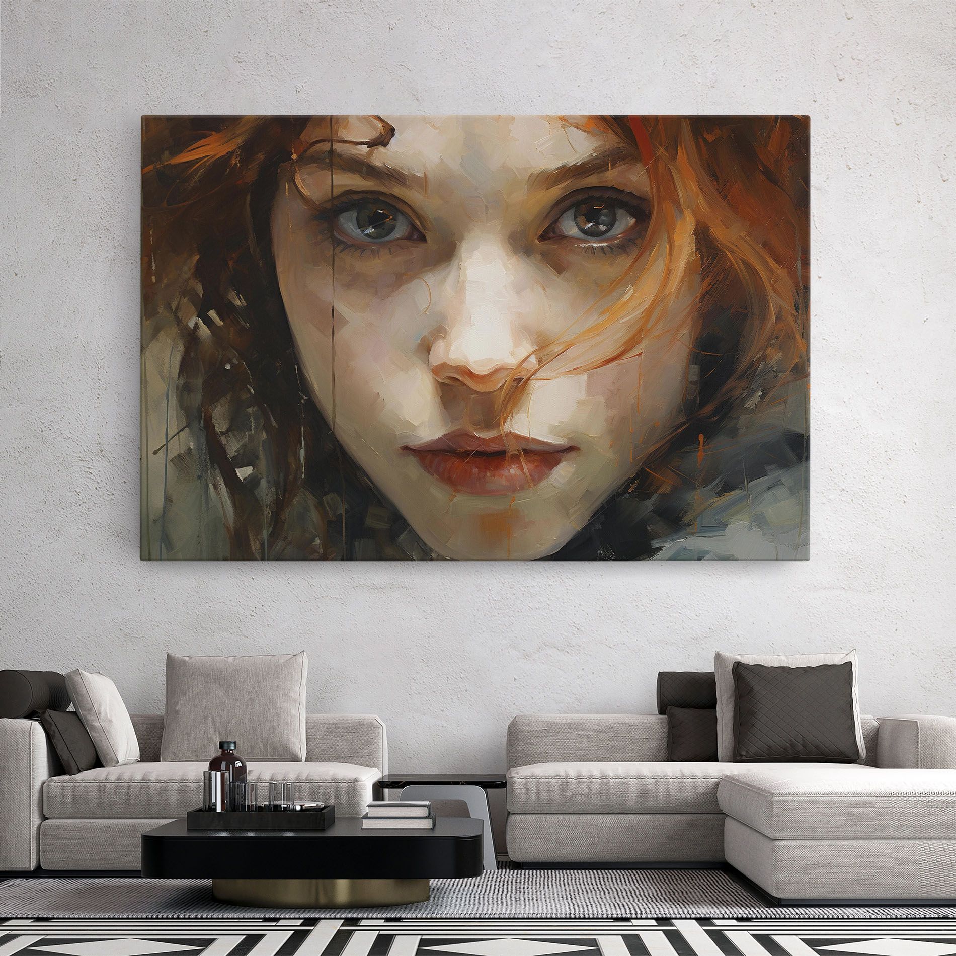 Portrait Oil Painting mockup 2