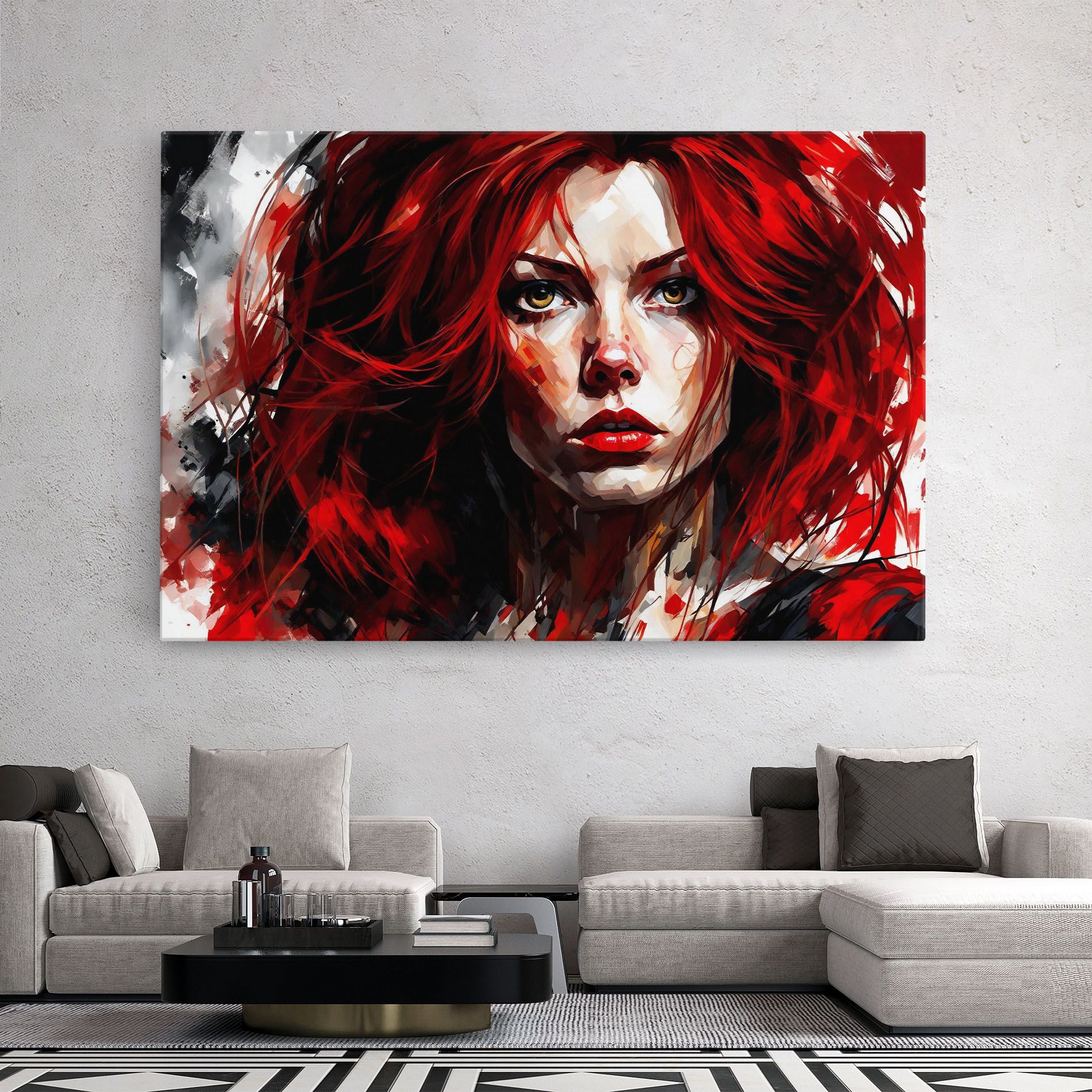 Red Hair Smoky Eyes mockup 2